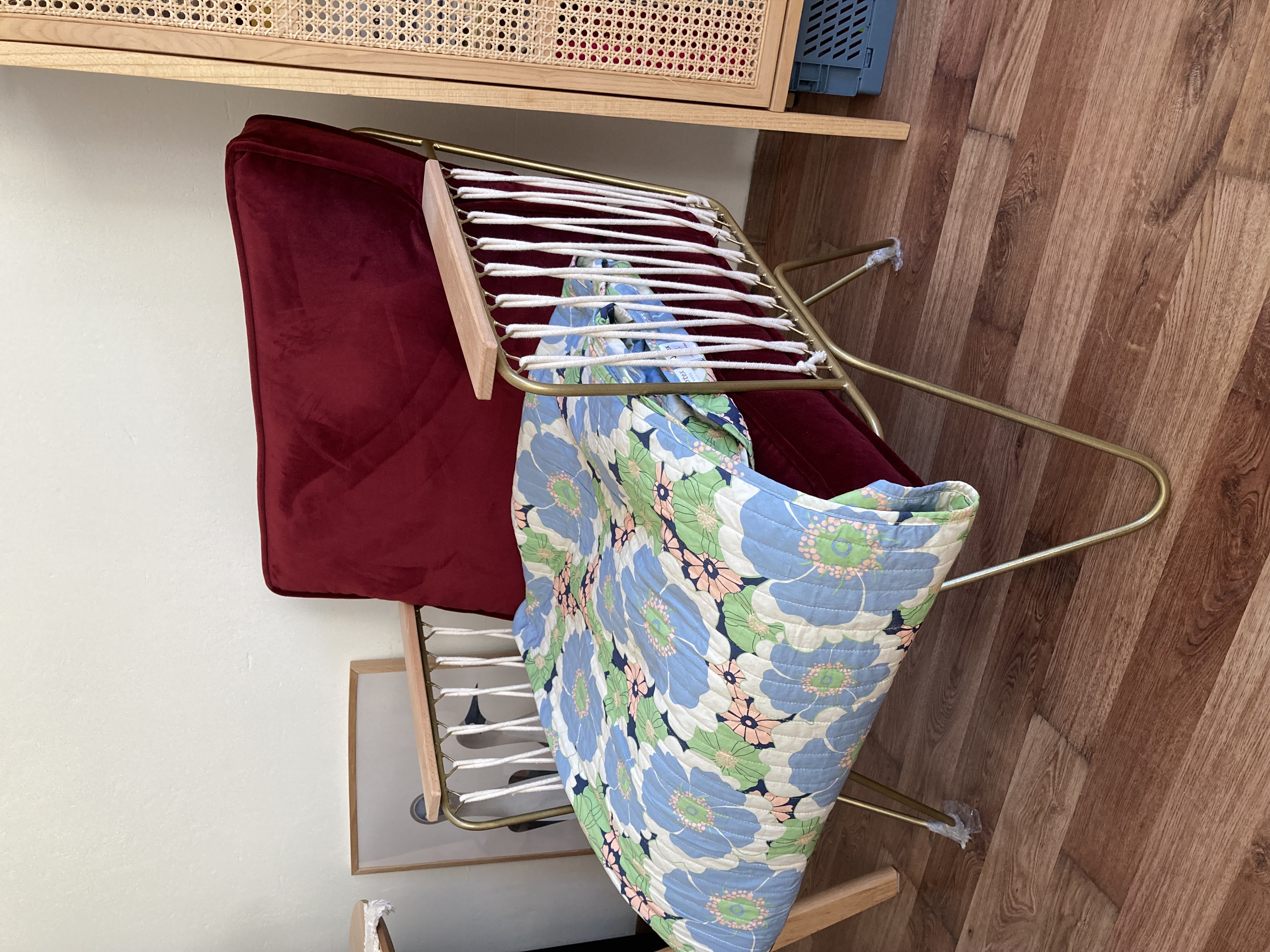 Croisette Armchair Velvet Red