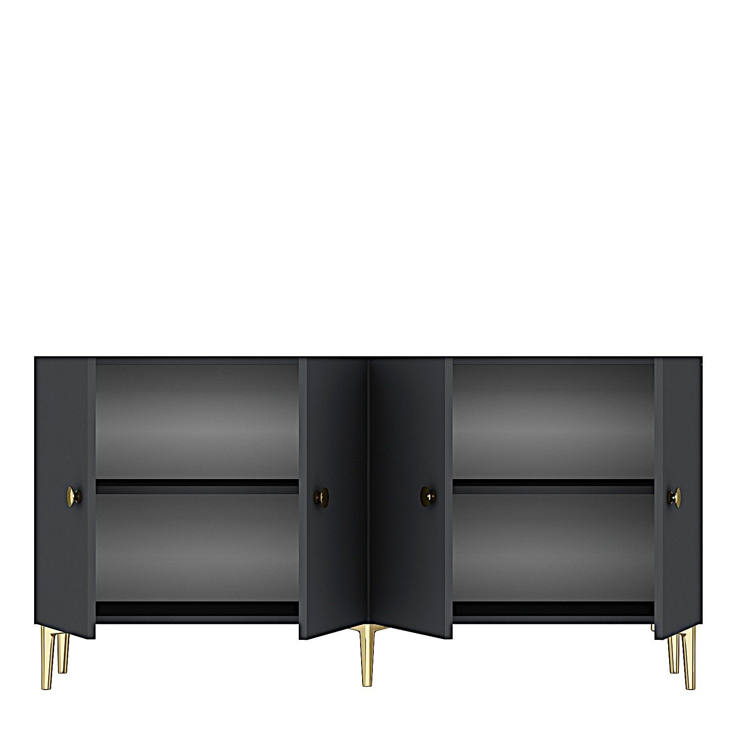 Simple 150 Sideboard Anthrazit Gold