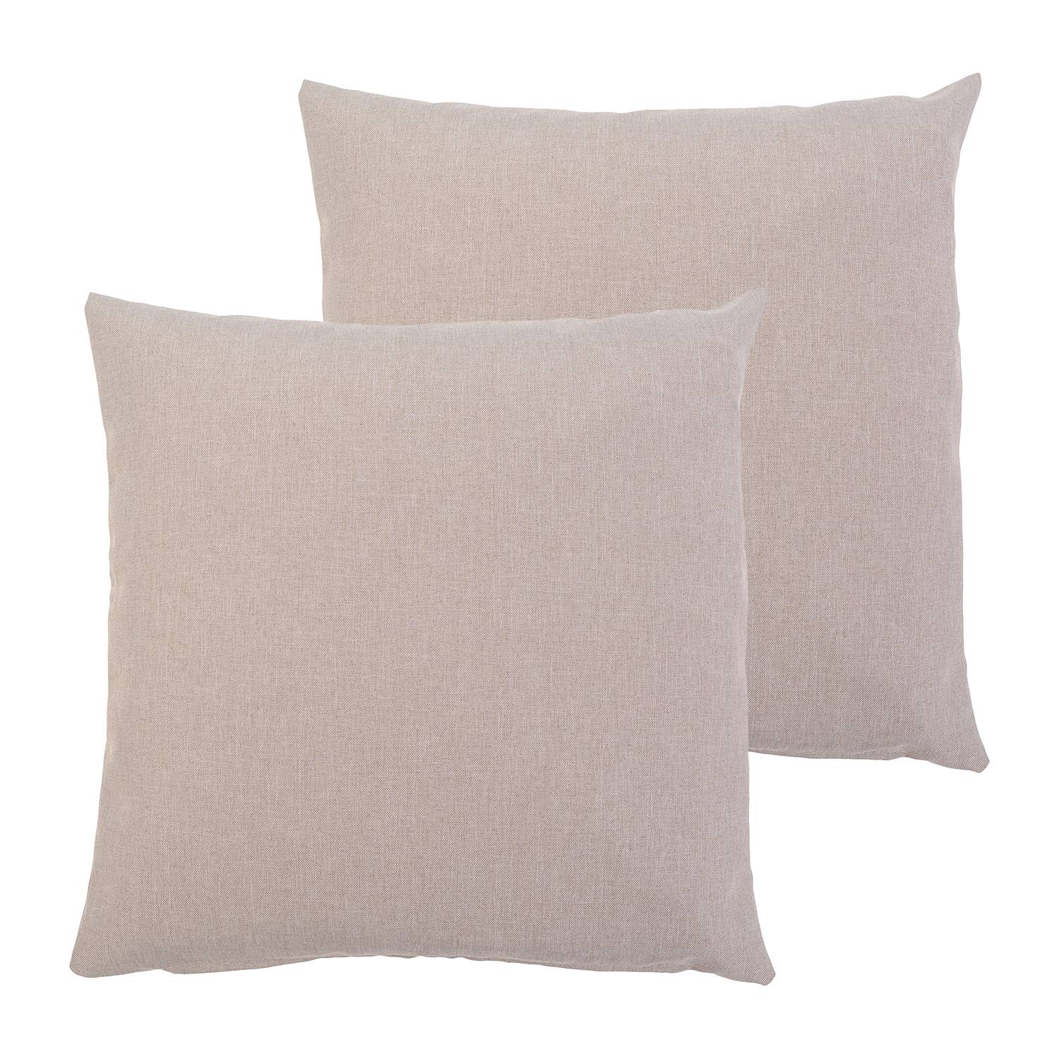 2x Milan cushion cover synthetic fiber Sahara 50 x 50 cm