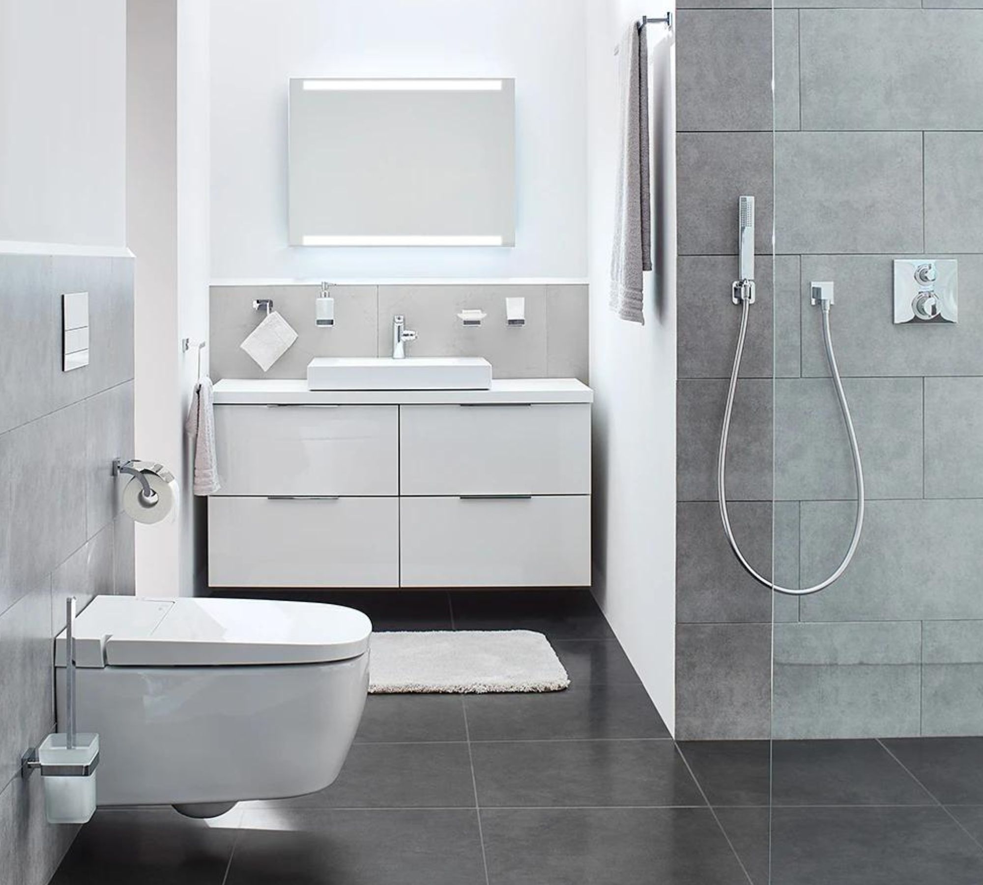 Towel rack metal silver