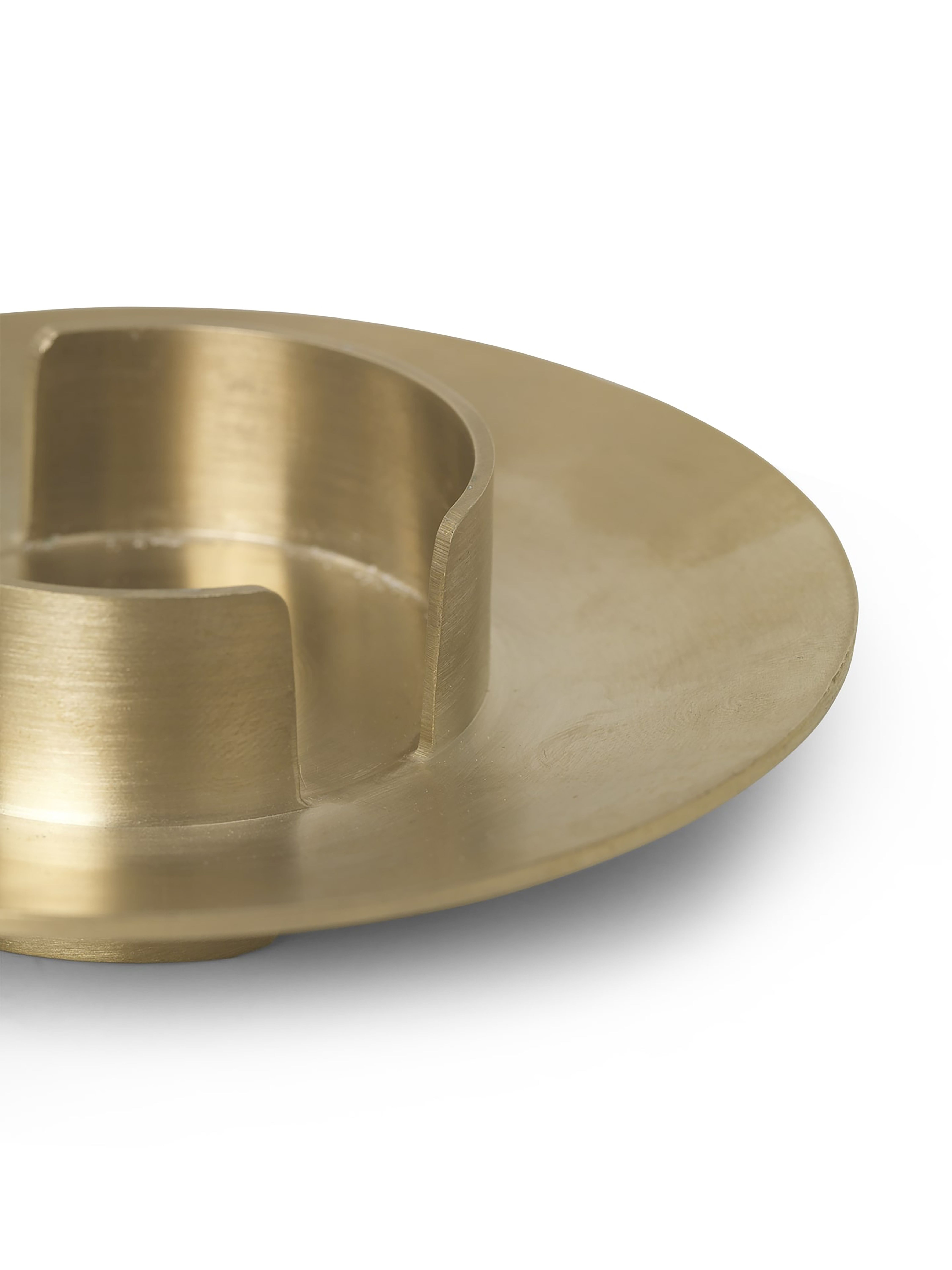 Block Kerzenhalter Gold