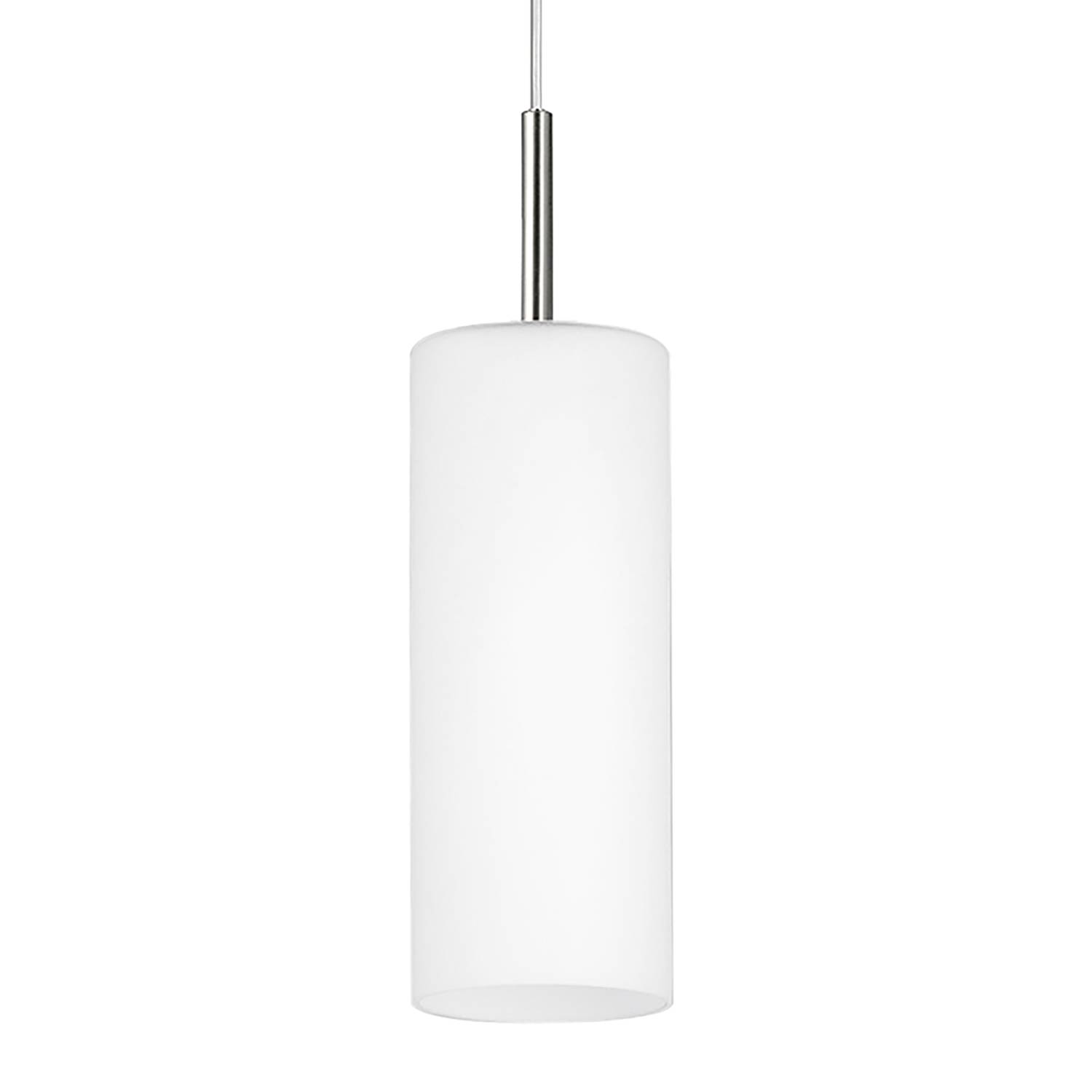 Troy Elegance I Pendelleuchte Glas Stahl 1-flammig