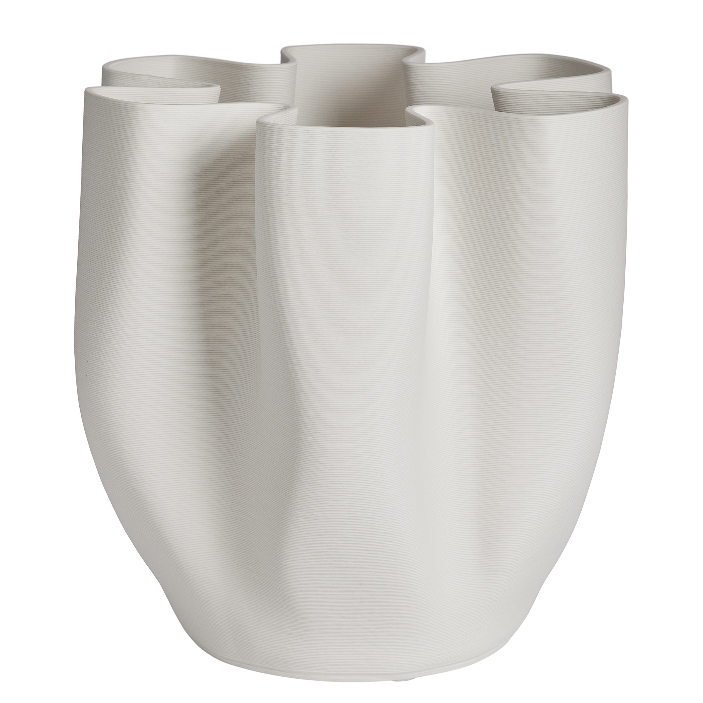 Vase VISION 3D Porzellan Weiß