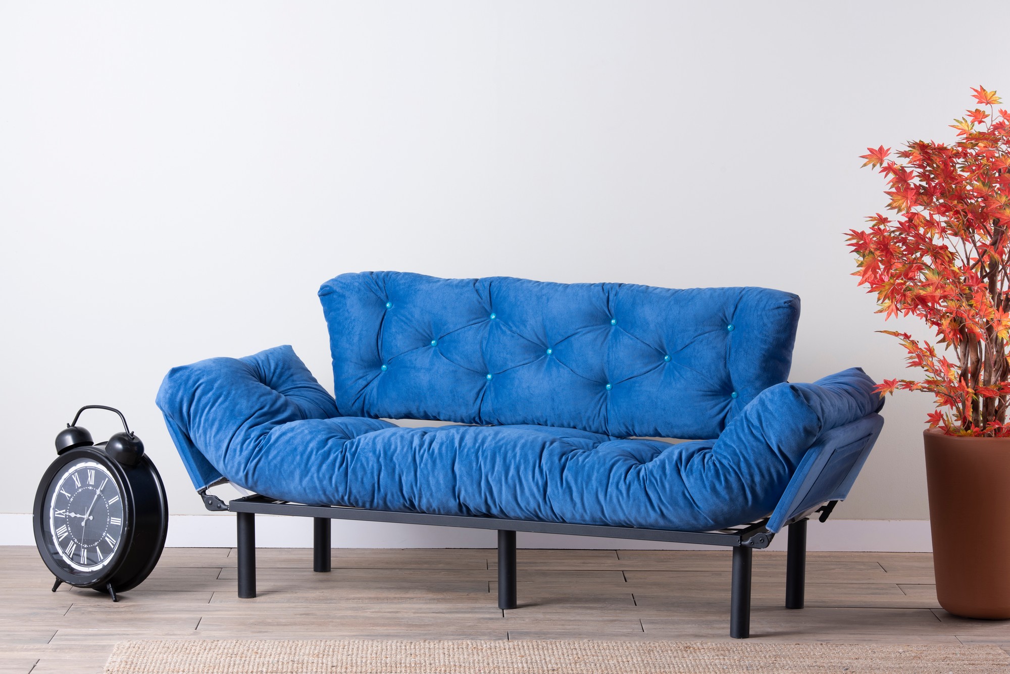 Nitta Triple Schlafsofa 3-Sitzer Blau