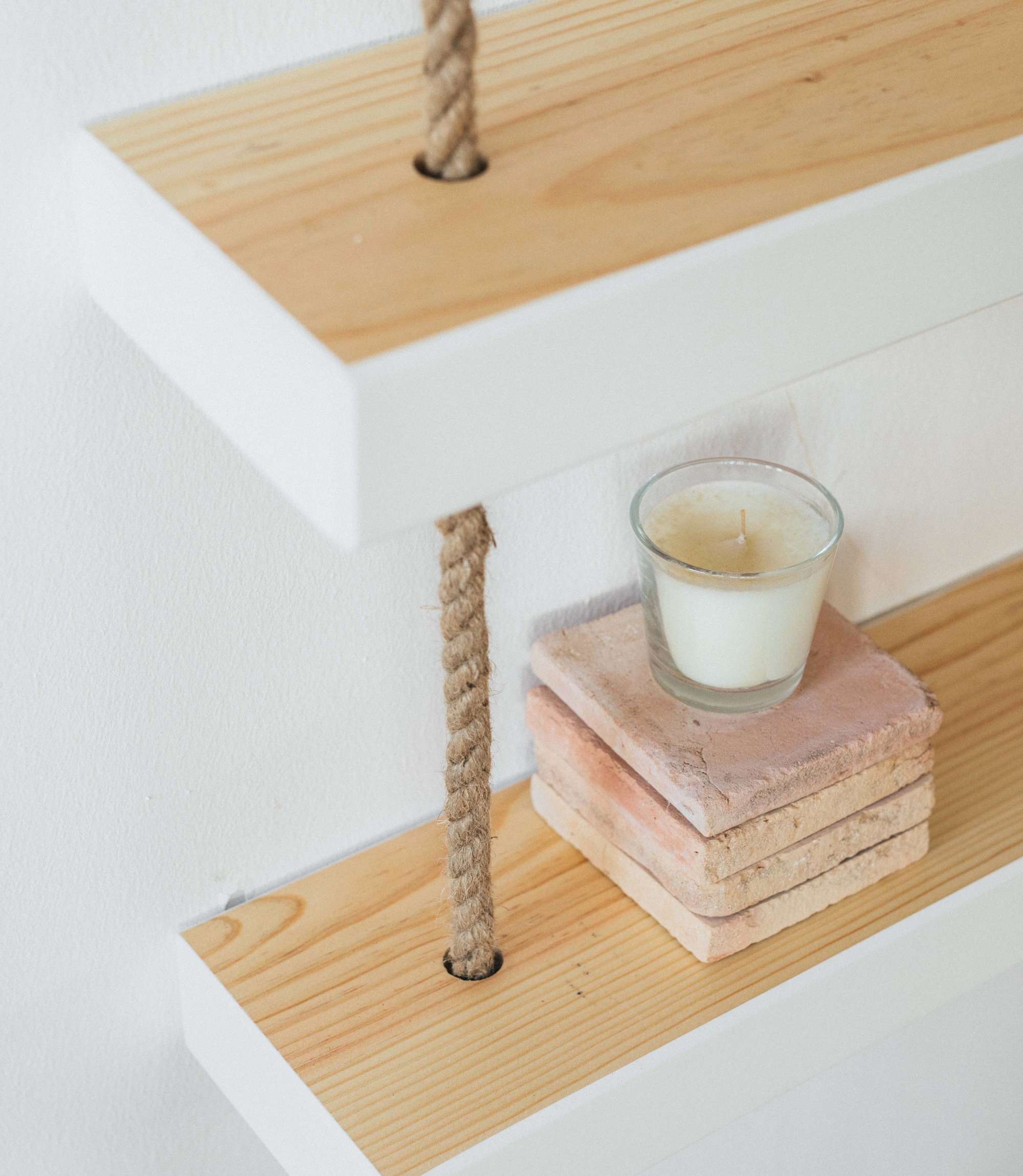 Makemba Regal Holz Weiß
