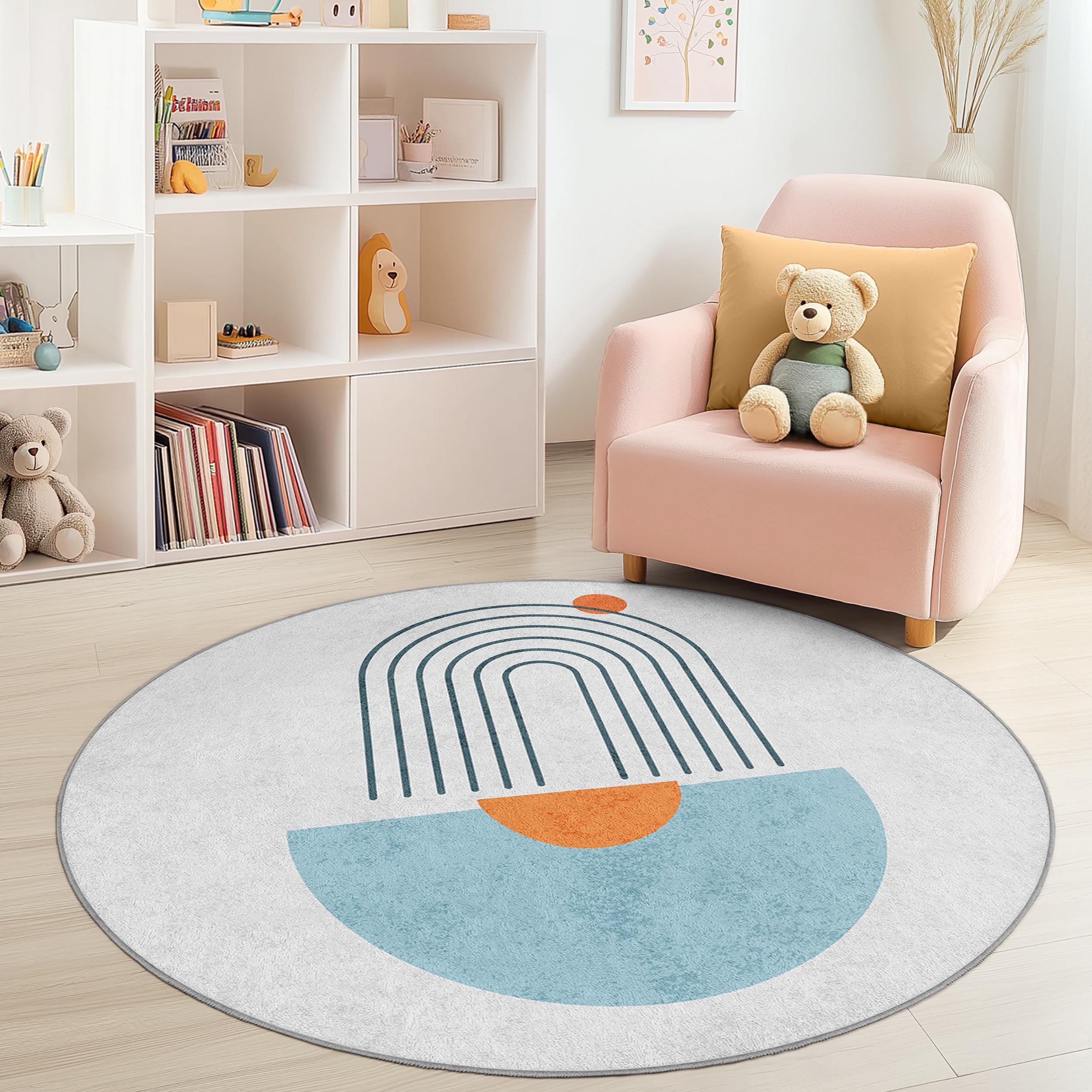 Rainbow Children's Rug Multicolored Ø180cm