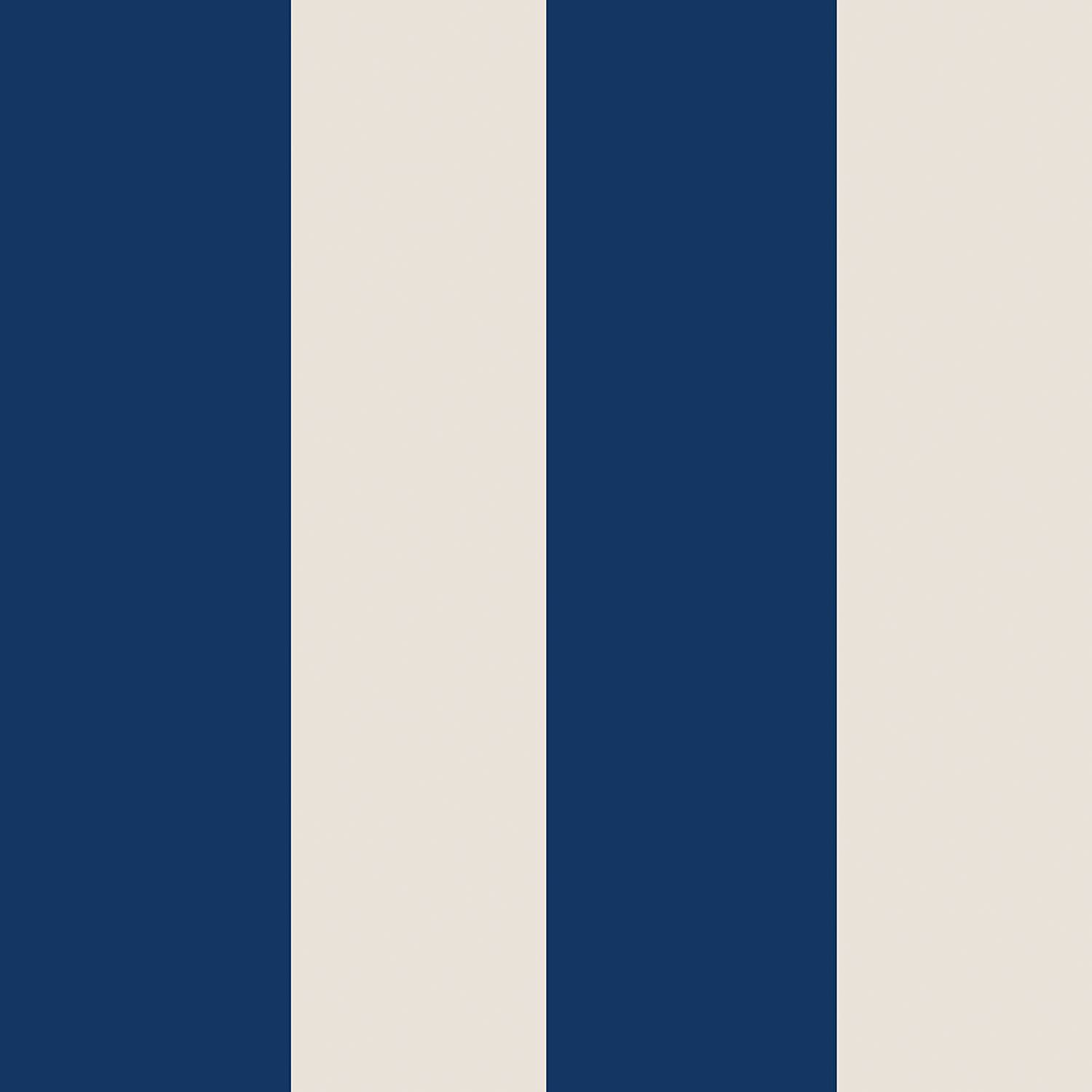 Vliestapete Harborough Stripe Papier Blau 10m x 52cm