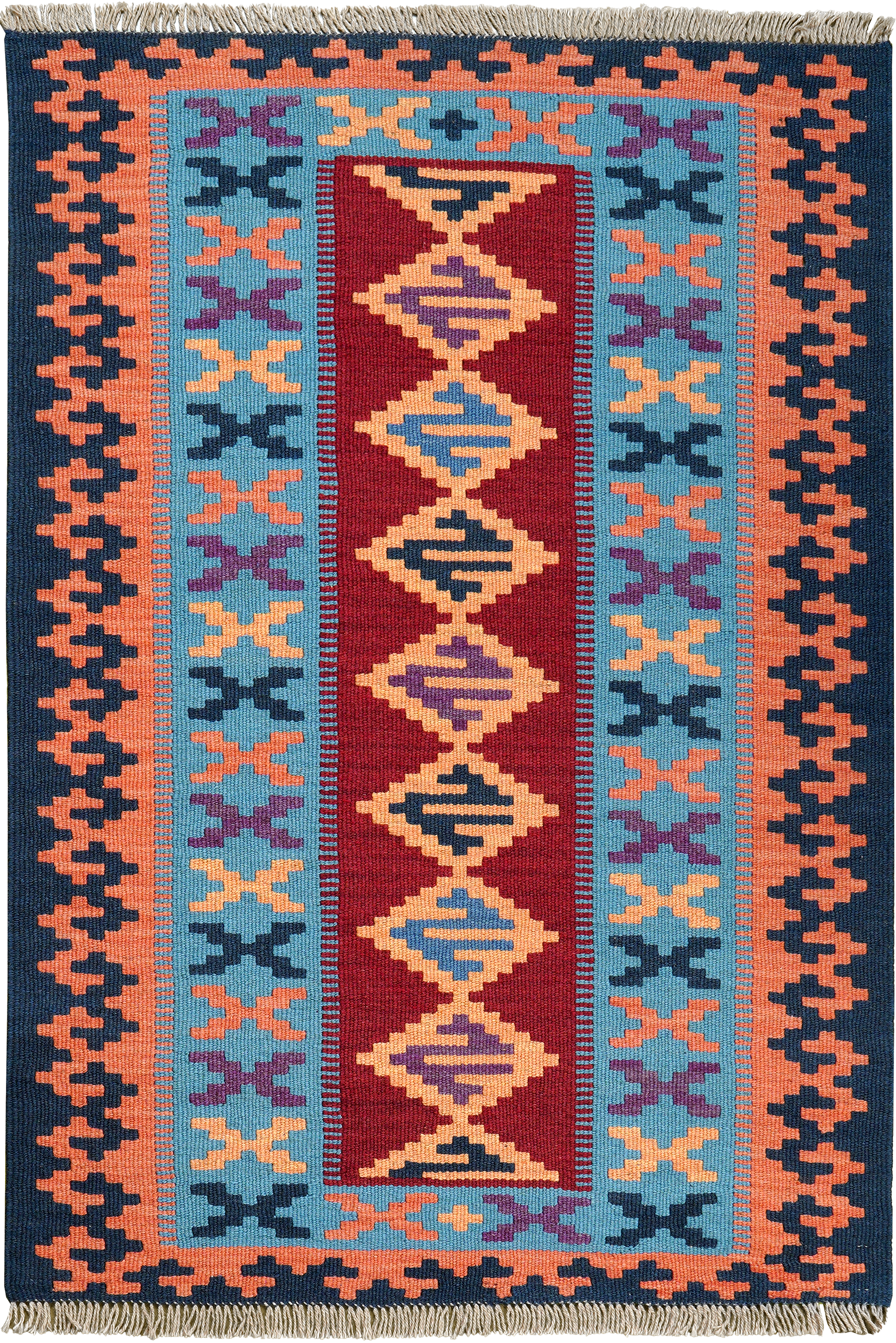 Kilim Gashgai Teppich Mehrfarbig