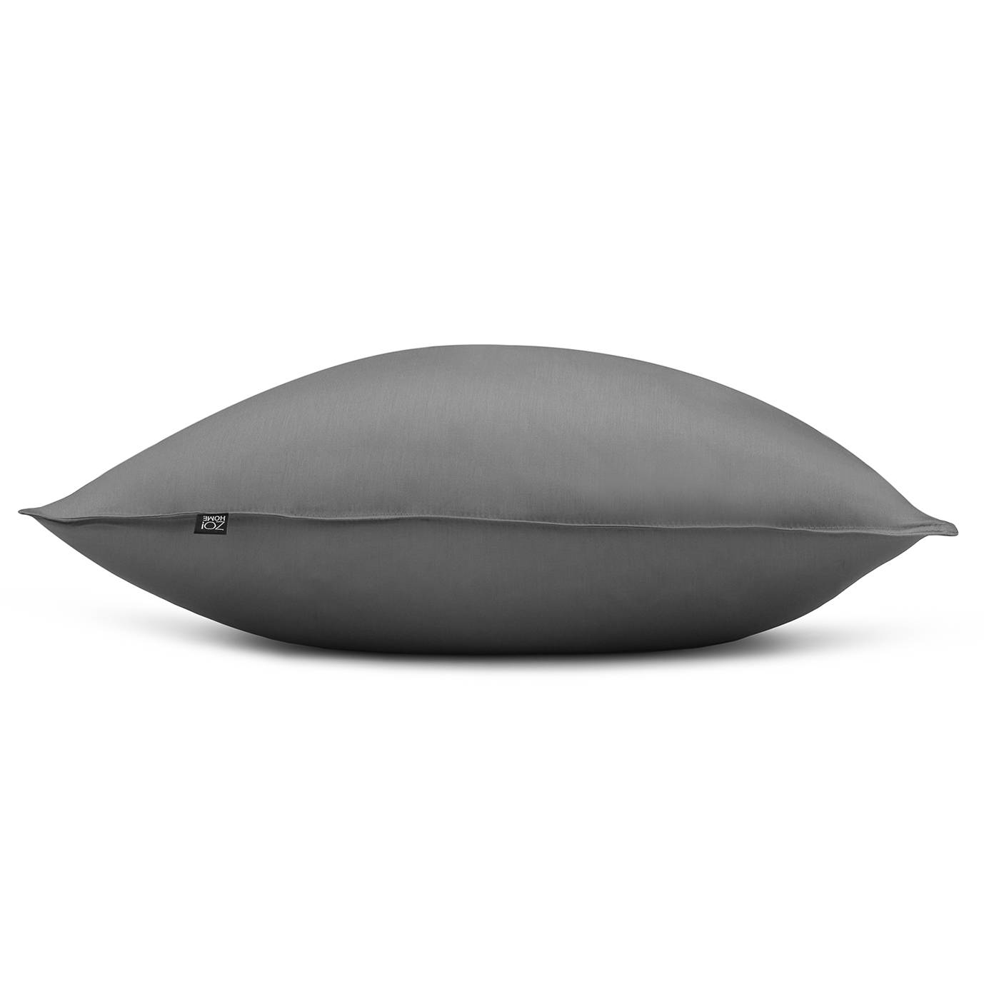 2x Satinado II Kissenbezug Baumwolle Satin Anthrazit 50 x 50 cm