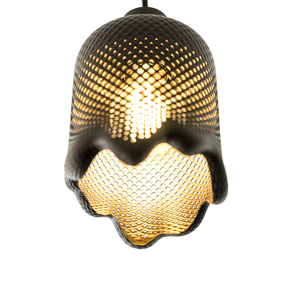 Klecks Bright Pendelleuchte 3D Druck Schwarz Ø 13cm
