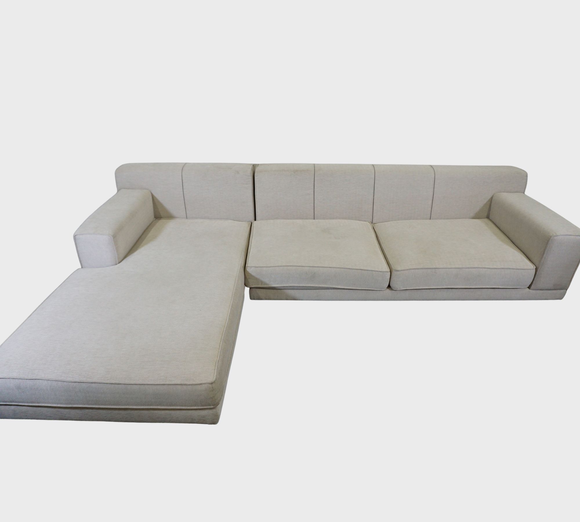 Sofa Récamiere Links Beige