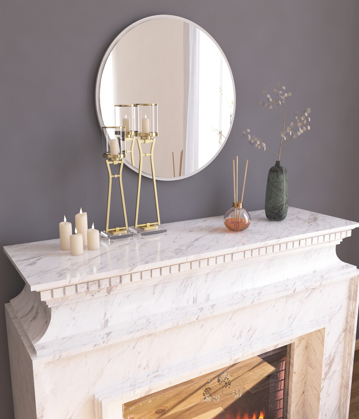 Ozze Mirror White