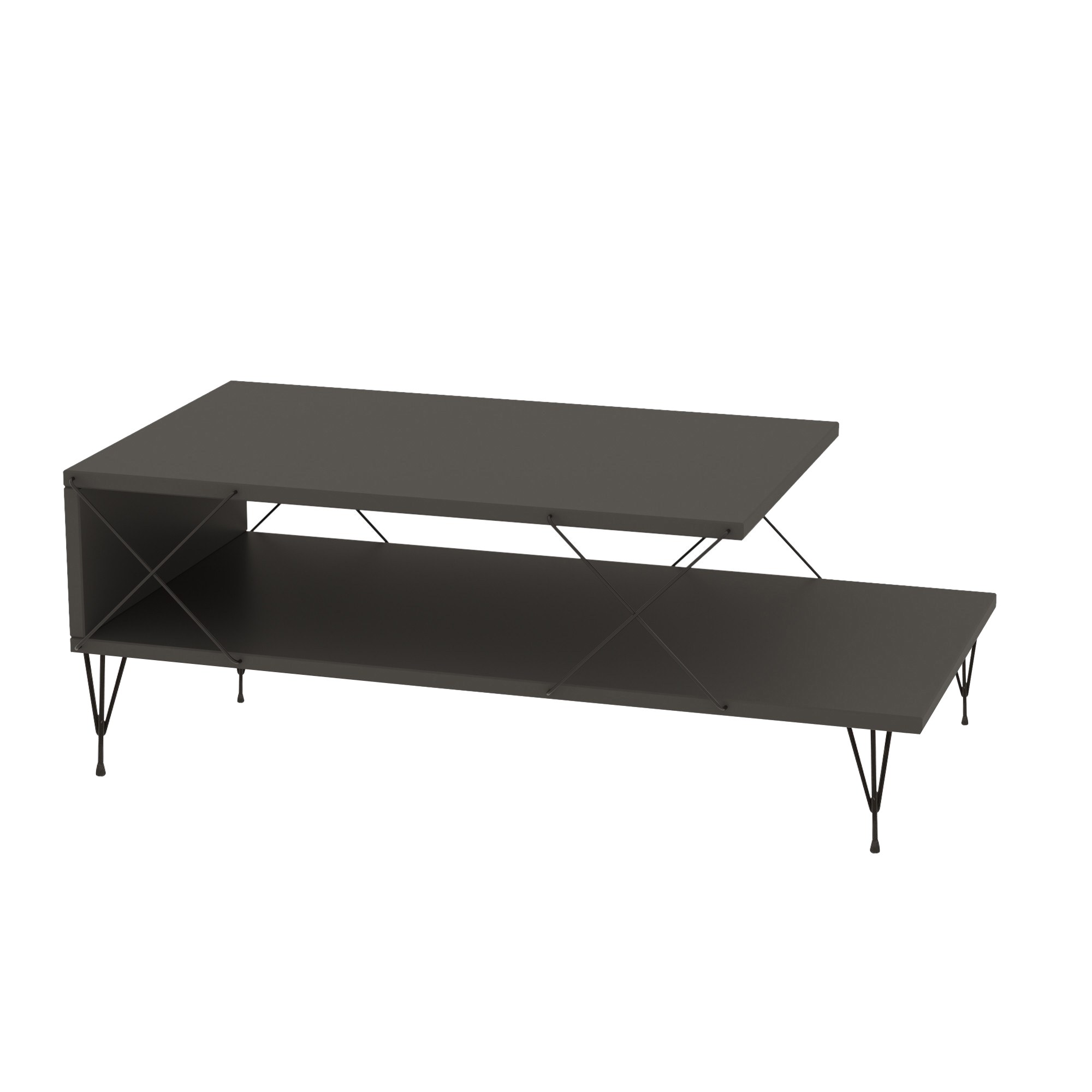 Loire coffee table wood veneer anthracite