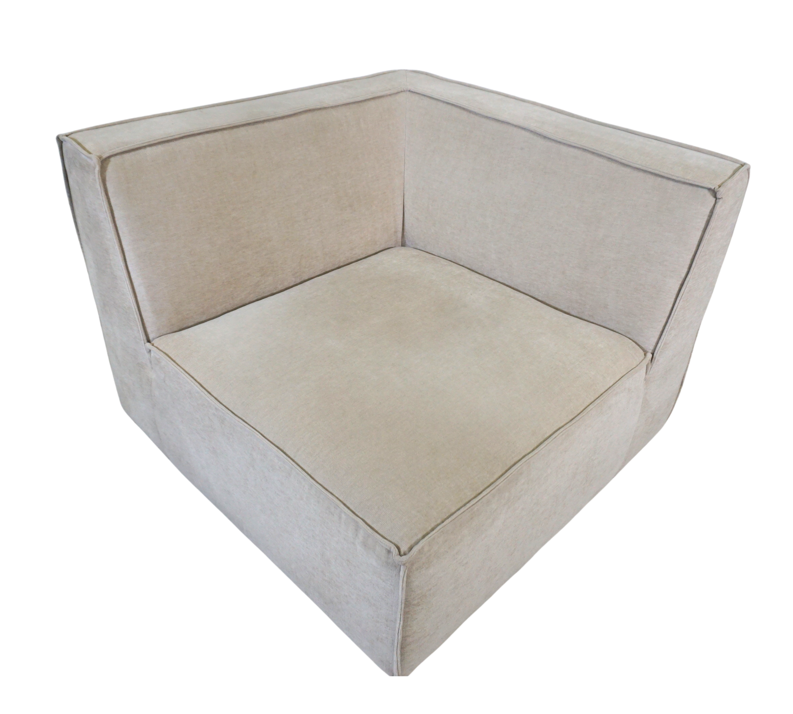 Dane 1-Seater Corner Module Right Danny Cream