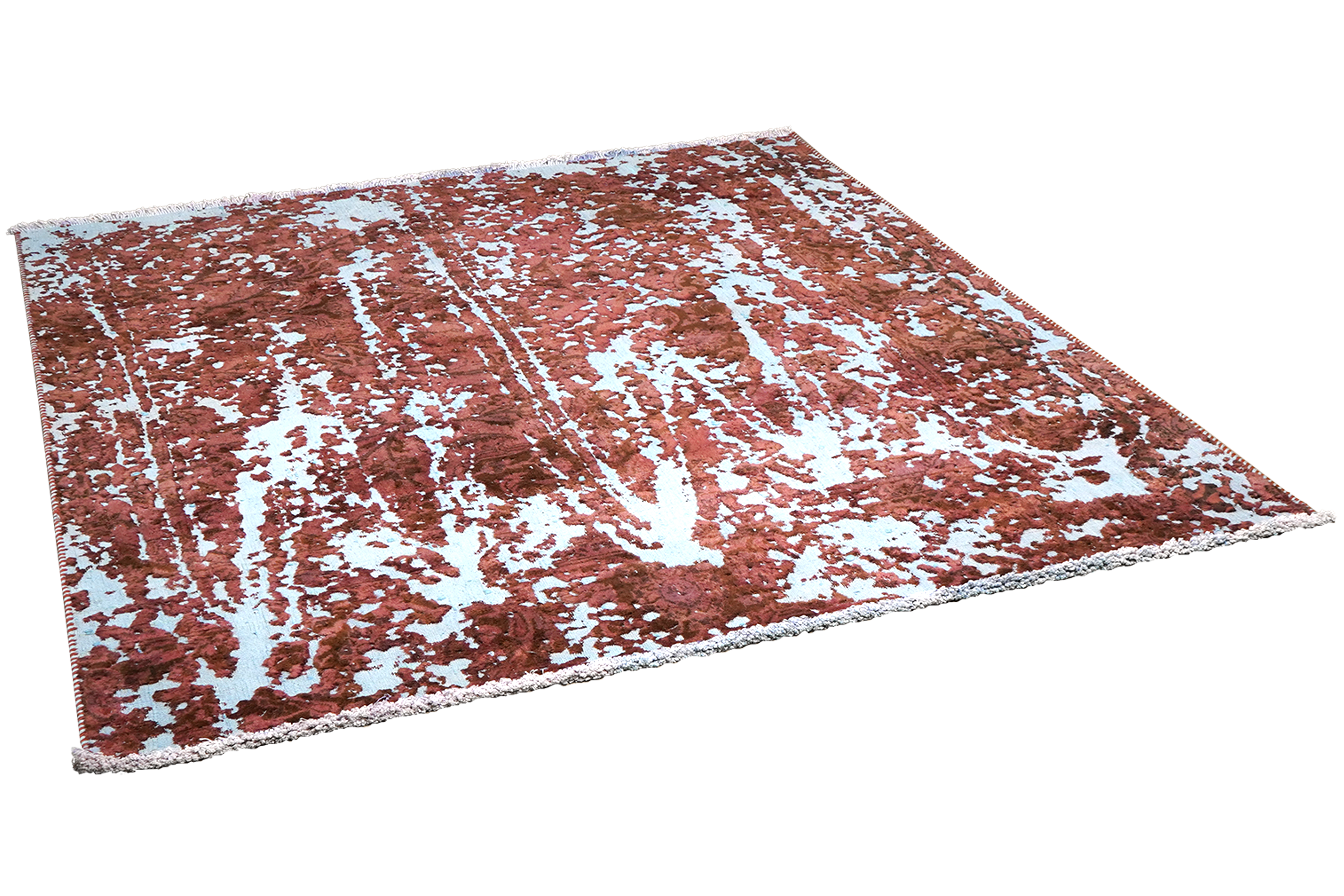 Vintage rug wool multicolored