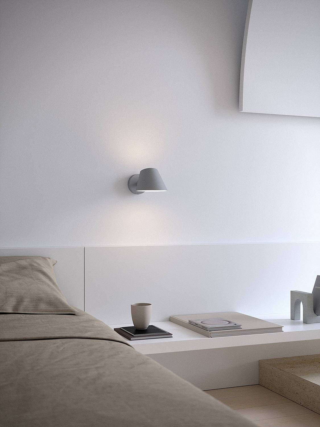Stay Wandleuchte Aluminium PVC 1-flammig