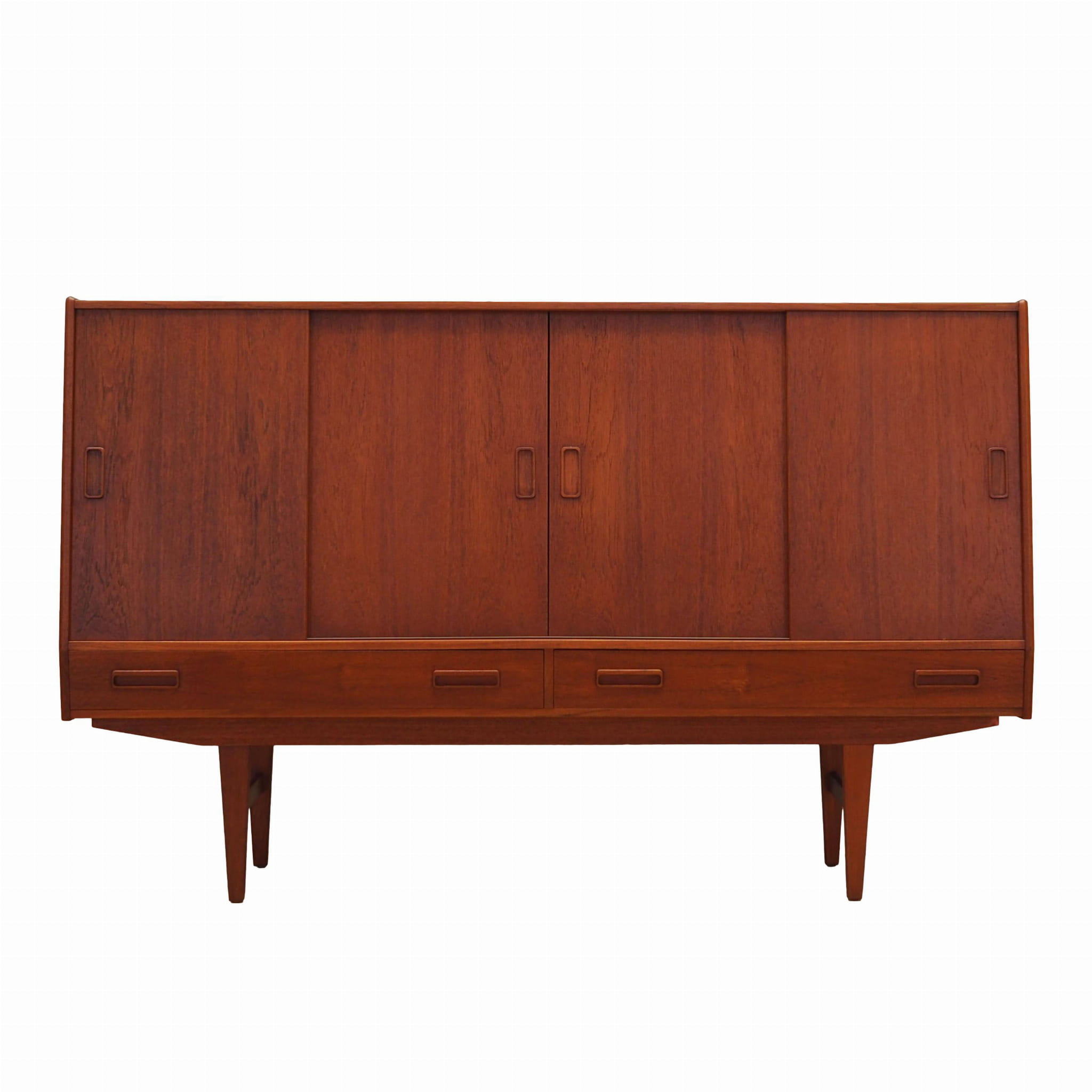 Highboard Teakholz Braun 1960er Jahre
