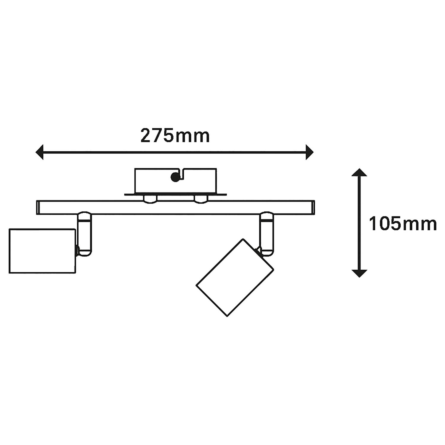 Pearl I Ceiling Lamp Iron 2-bulb