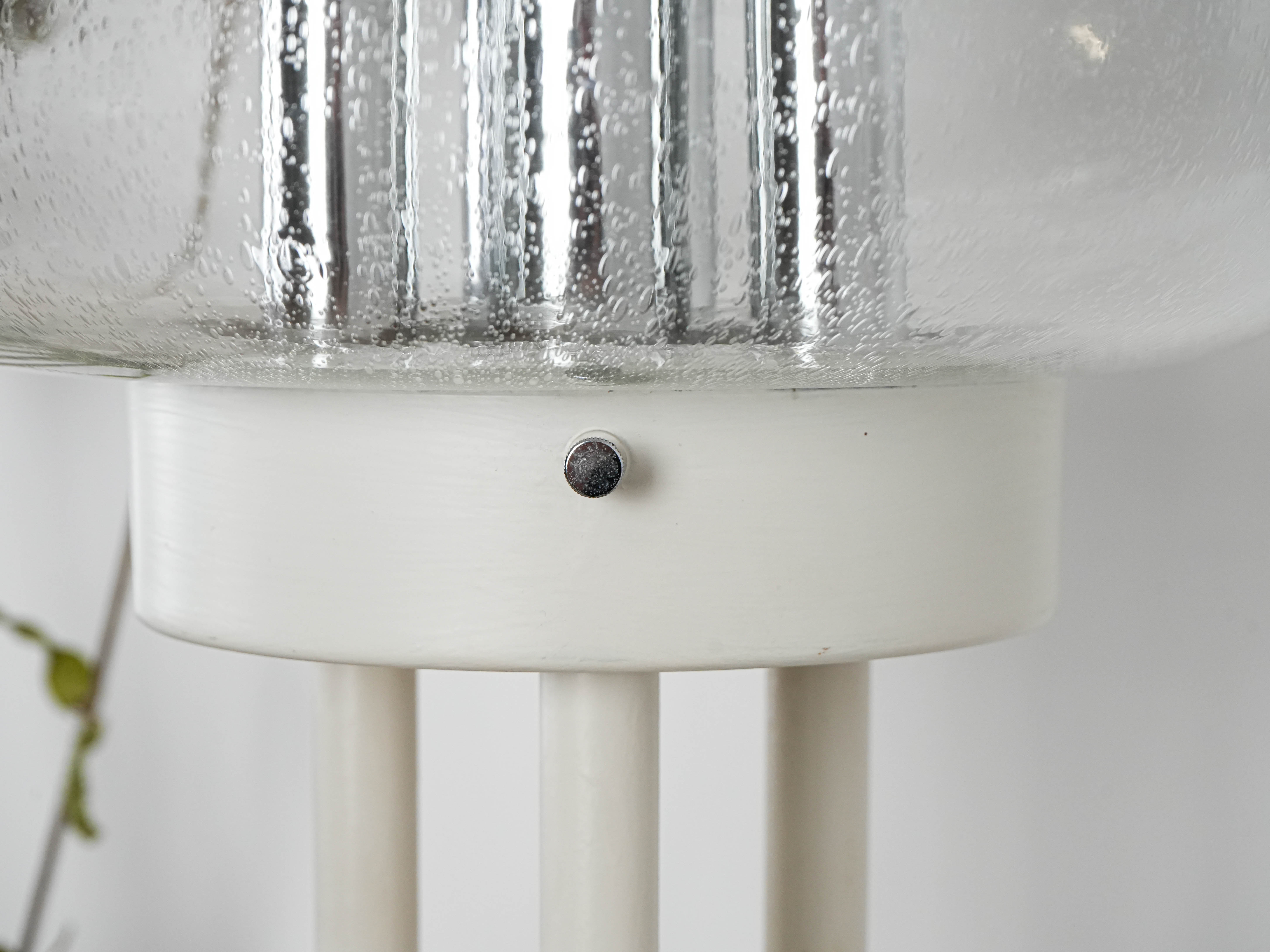 Stehlampe Metall Muranoglas 1970er Jahre