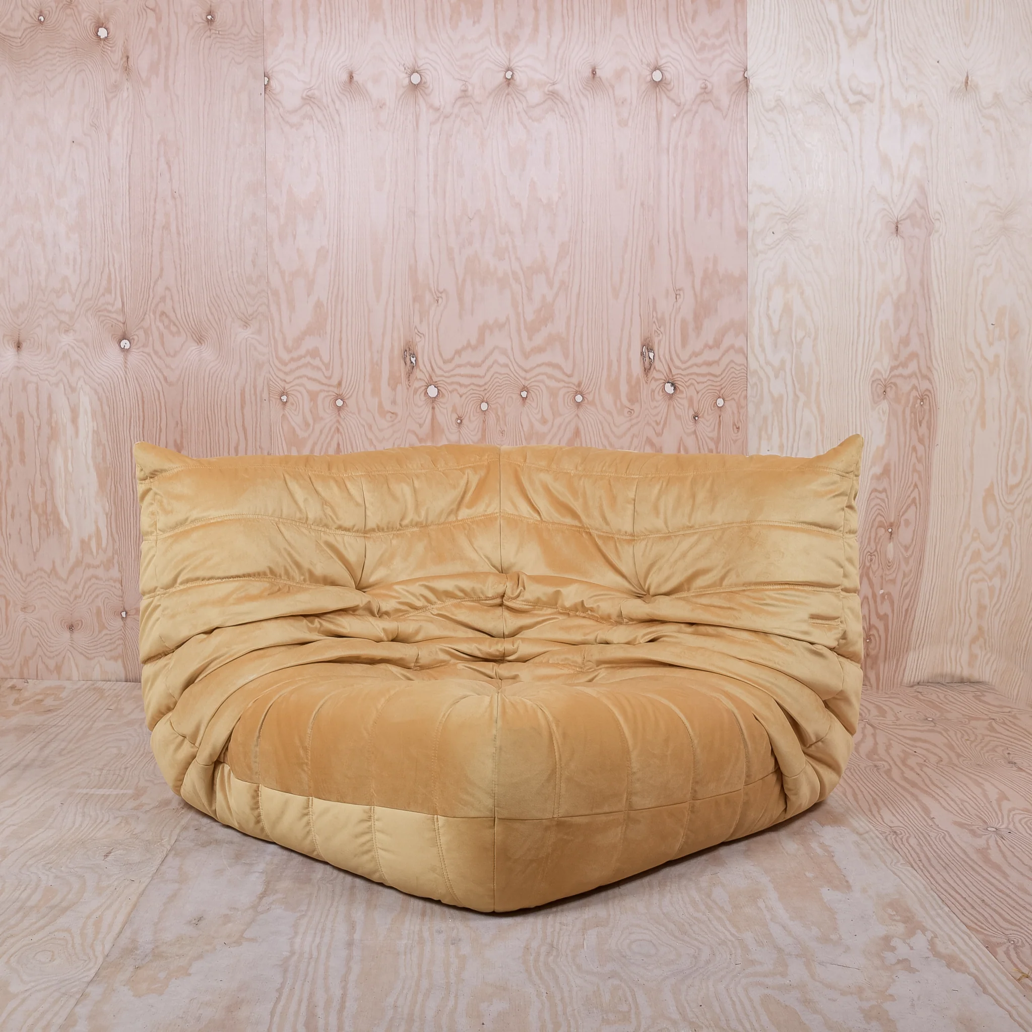 Togo Sofa 3er Set Textil Beige