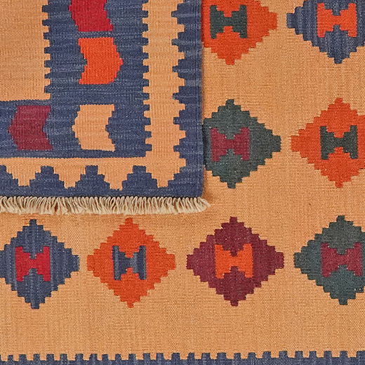 Kilim Gashgai Teppich Mehrfarbig