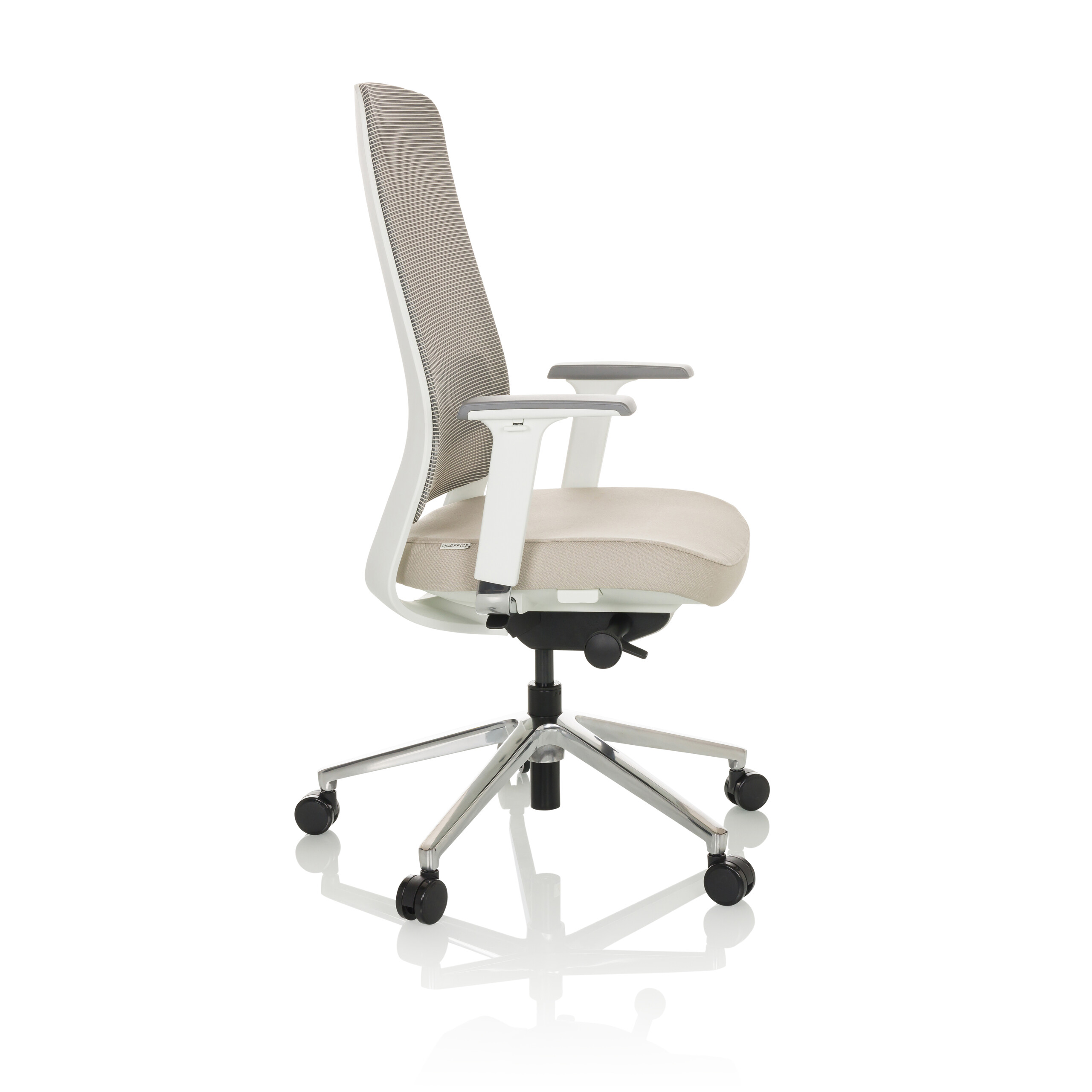 CHIARO T2 WHITE Bürostuhl Netzstoff Grau