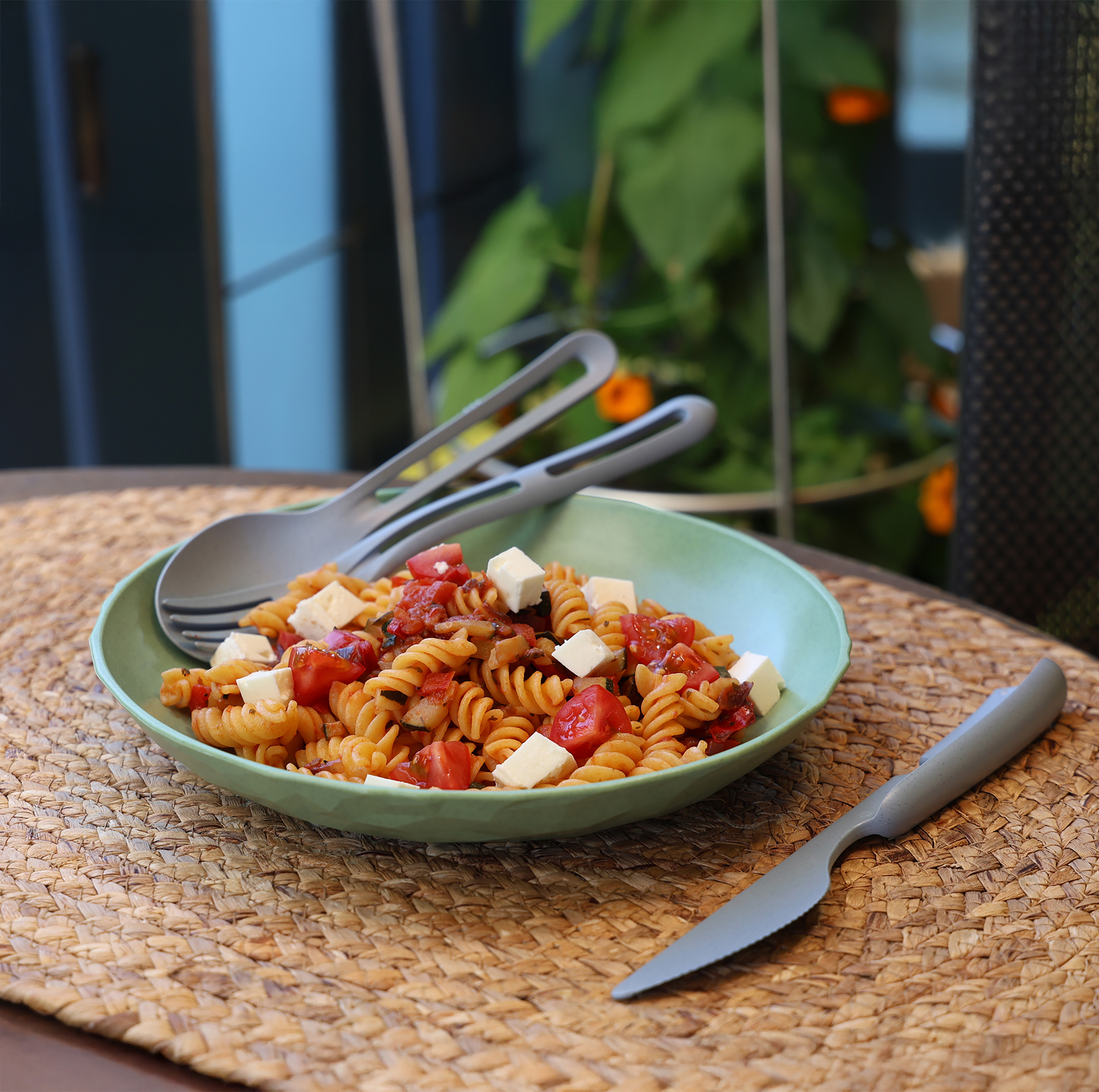 Tief Club Plate Speiseteller Polypropylen Grün