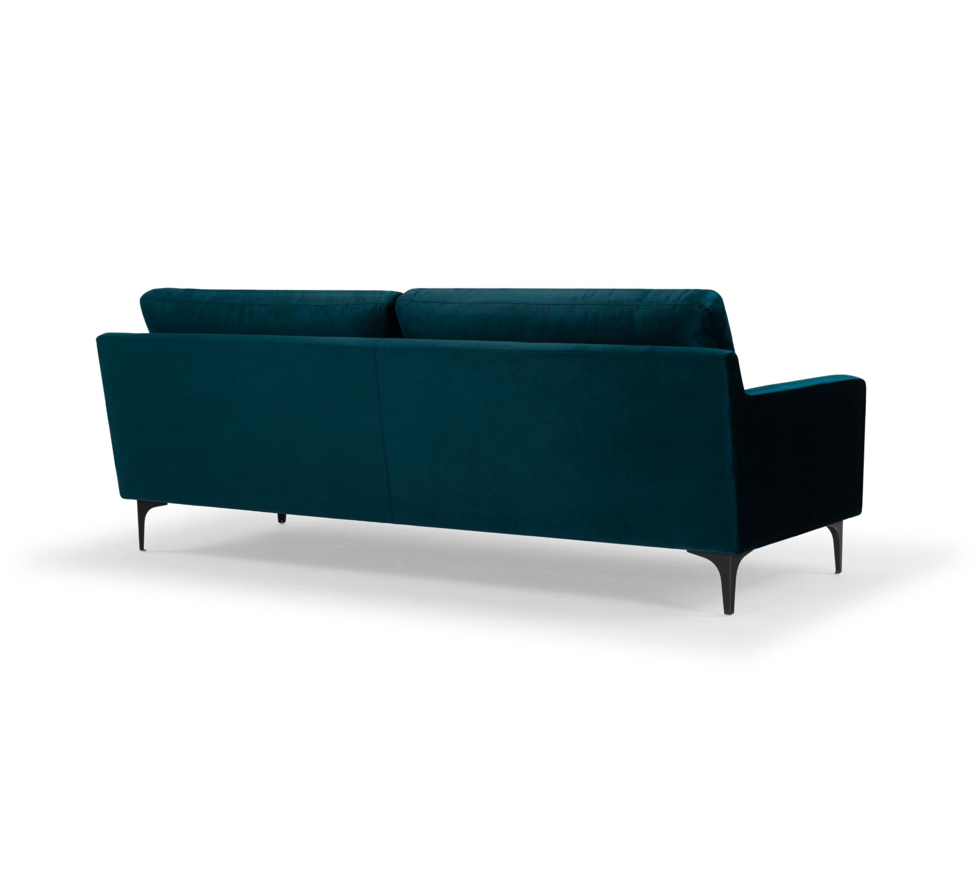 Astha 3-Sitzer Sofa Velour Lux Navy