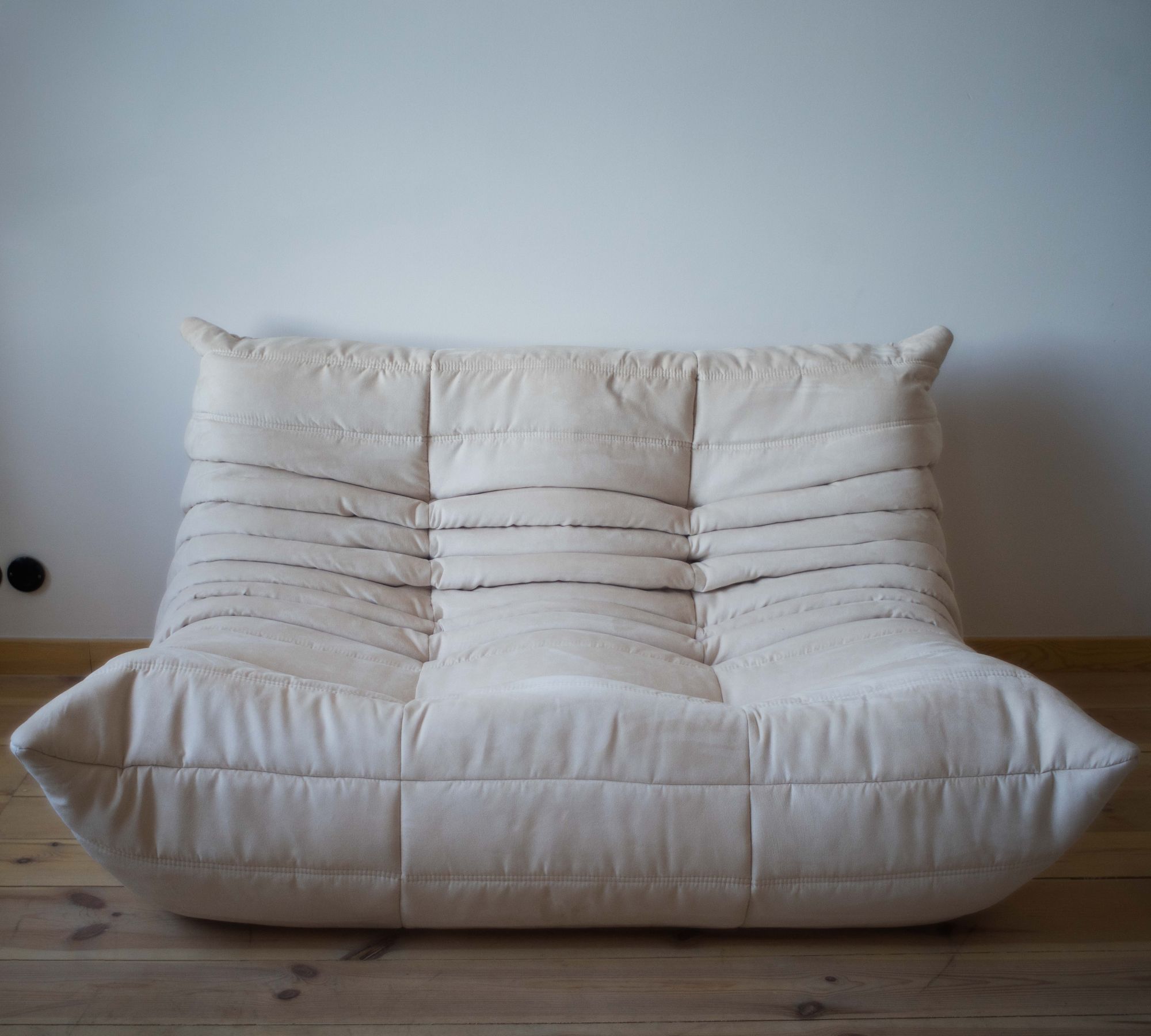 Set Lounge Togo 5 pezzi ecopelle beige chiaro