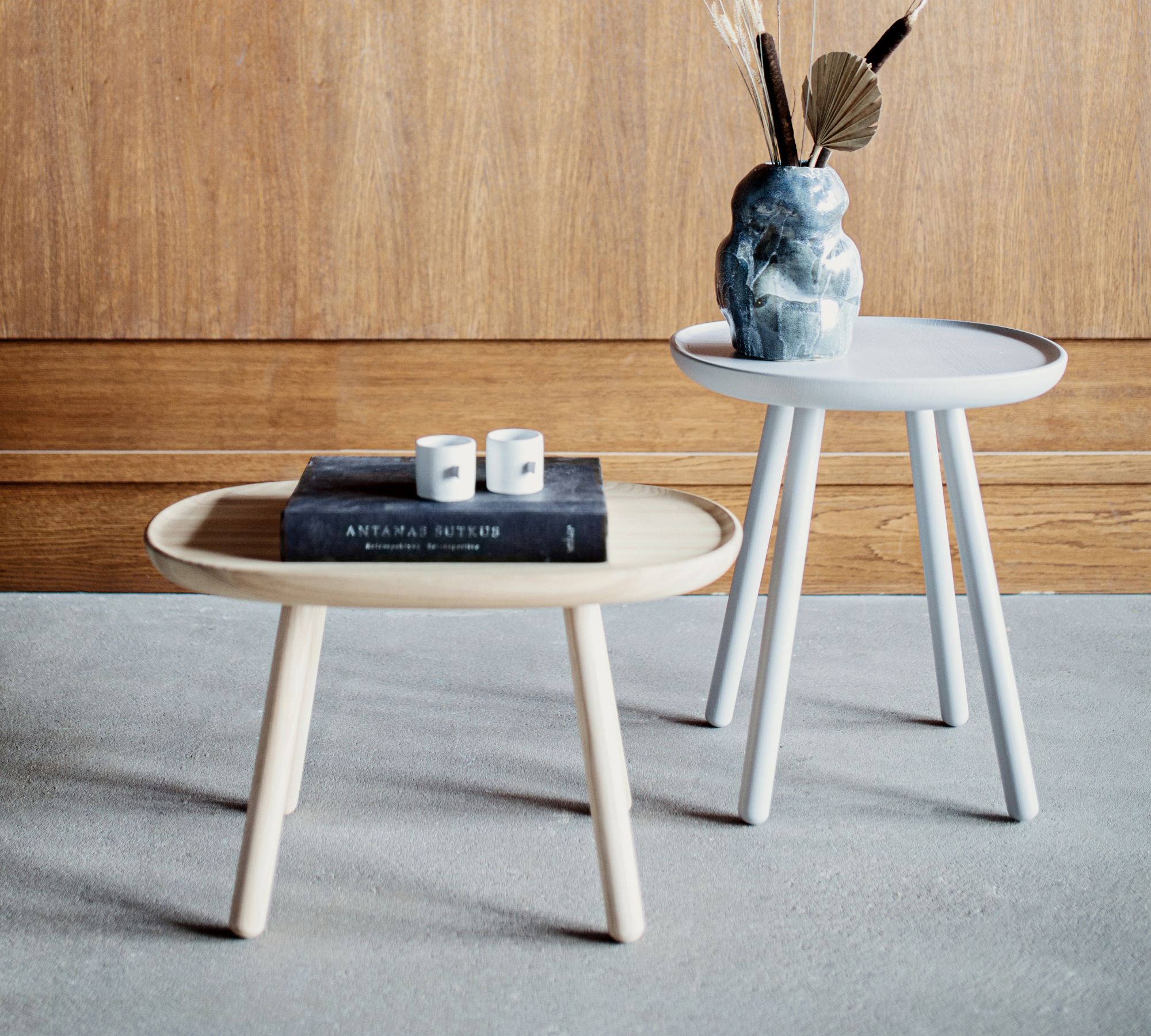 Naïve Beistelltisch Esche Natur 64 cm