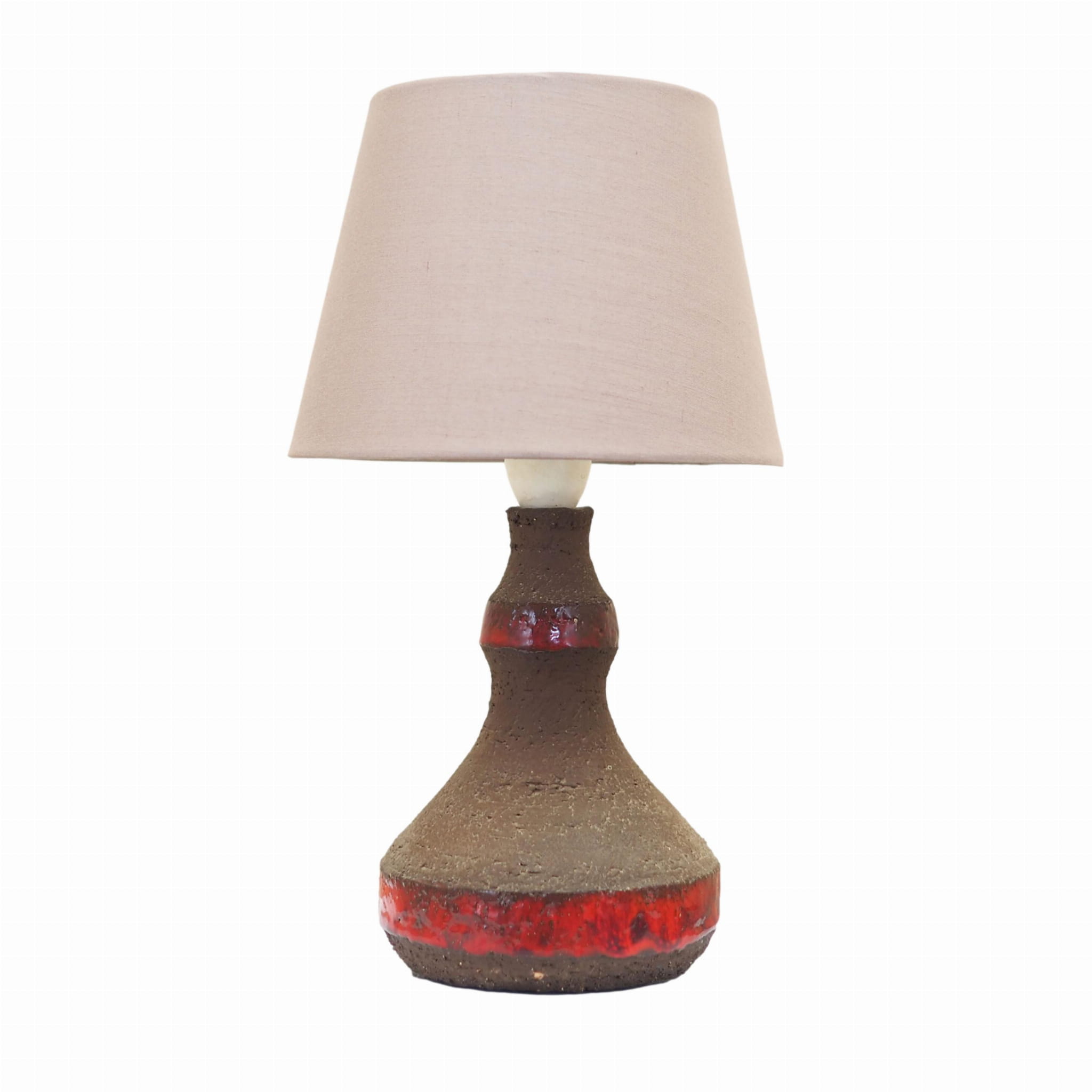 Vintage table lamp ceramic multicoloured 1960s