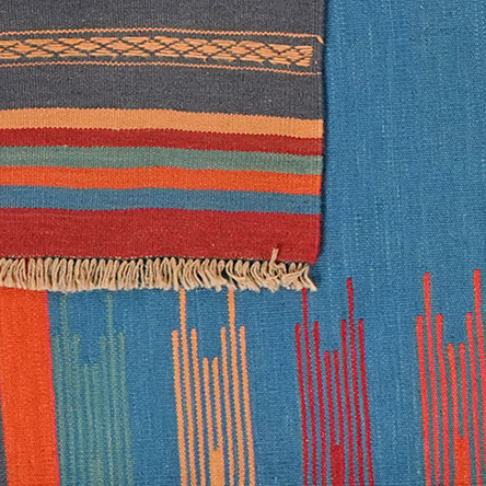 Kilim Gashgai Teppich Mehrfarbig