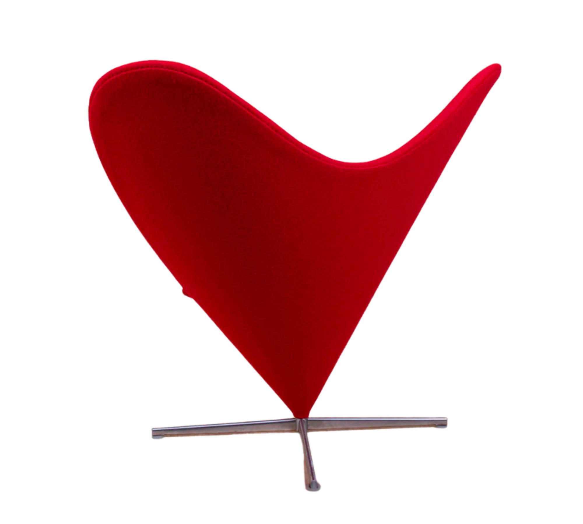 Heart Cone Chair von Verner Panton Rot