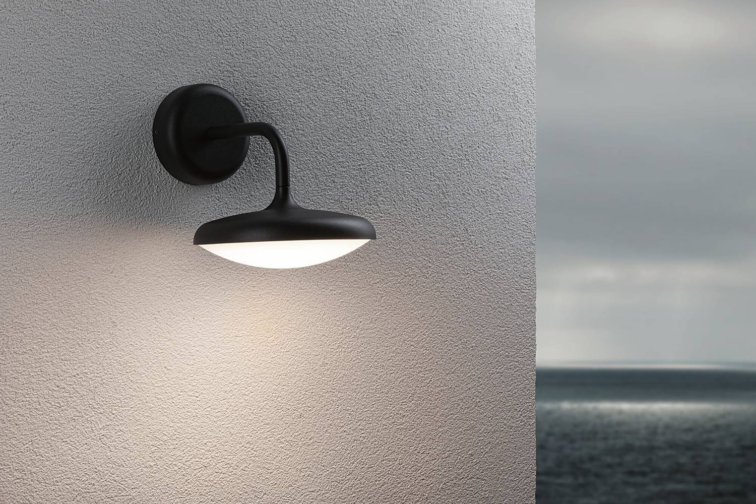 Nostro Wandleuchte Aluminium Grau 1-flammig