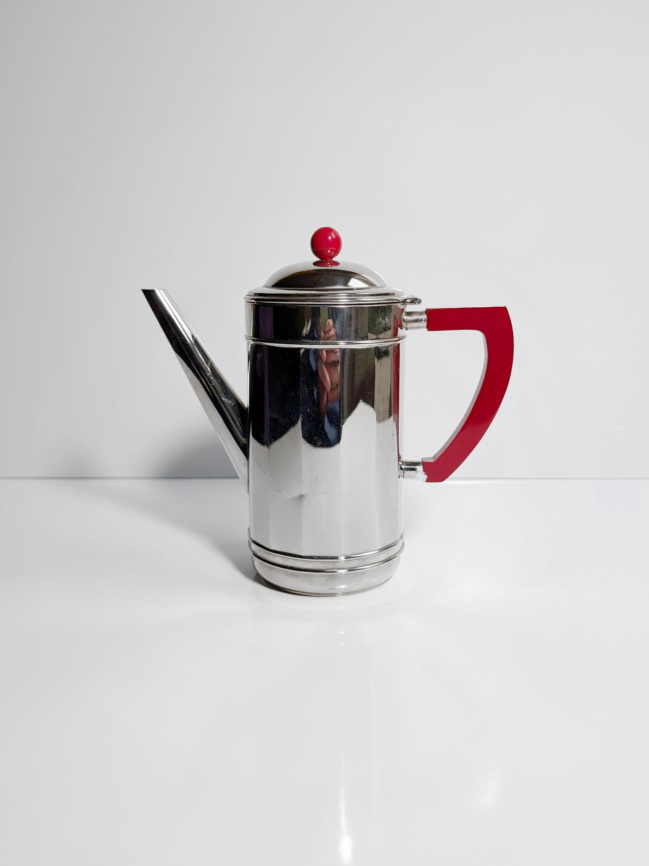 Art Deco Kaffee Set Chrom Silber 1930er Jahre