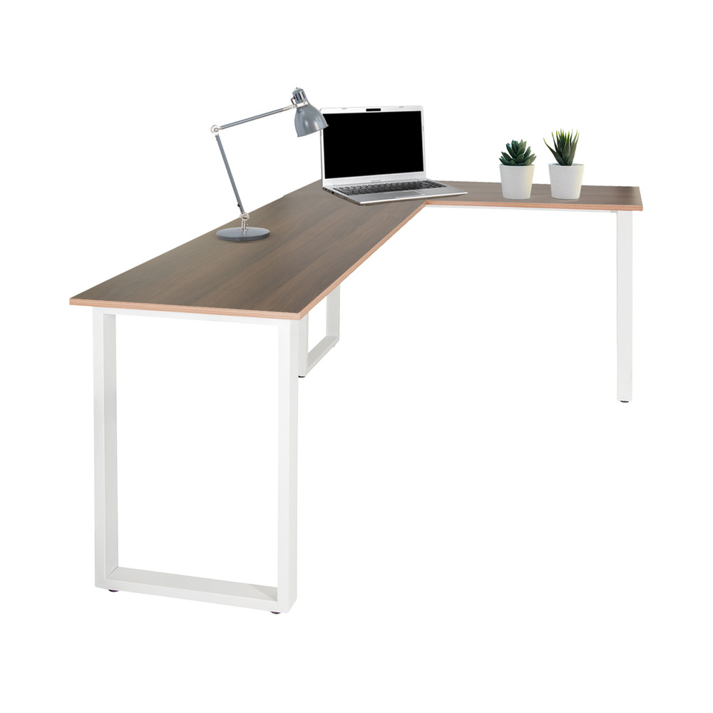 WORKSPACE BASIC I  Eckschreibtisch Holz Walnuss