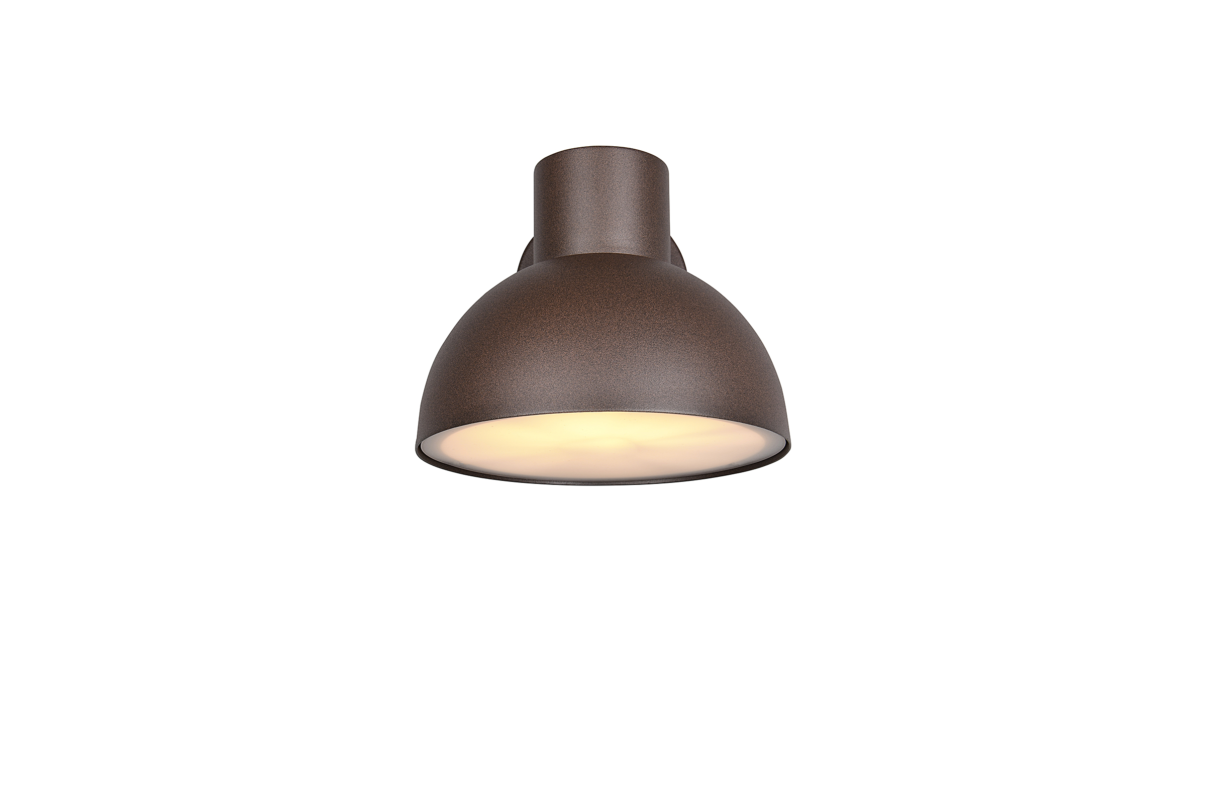 Outdoor Wall Light Elbe 1-Light Polycarbonate Aluminum Brown