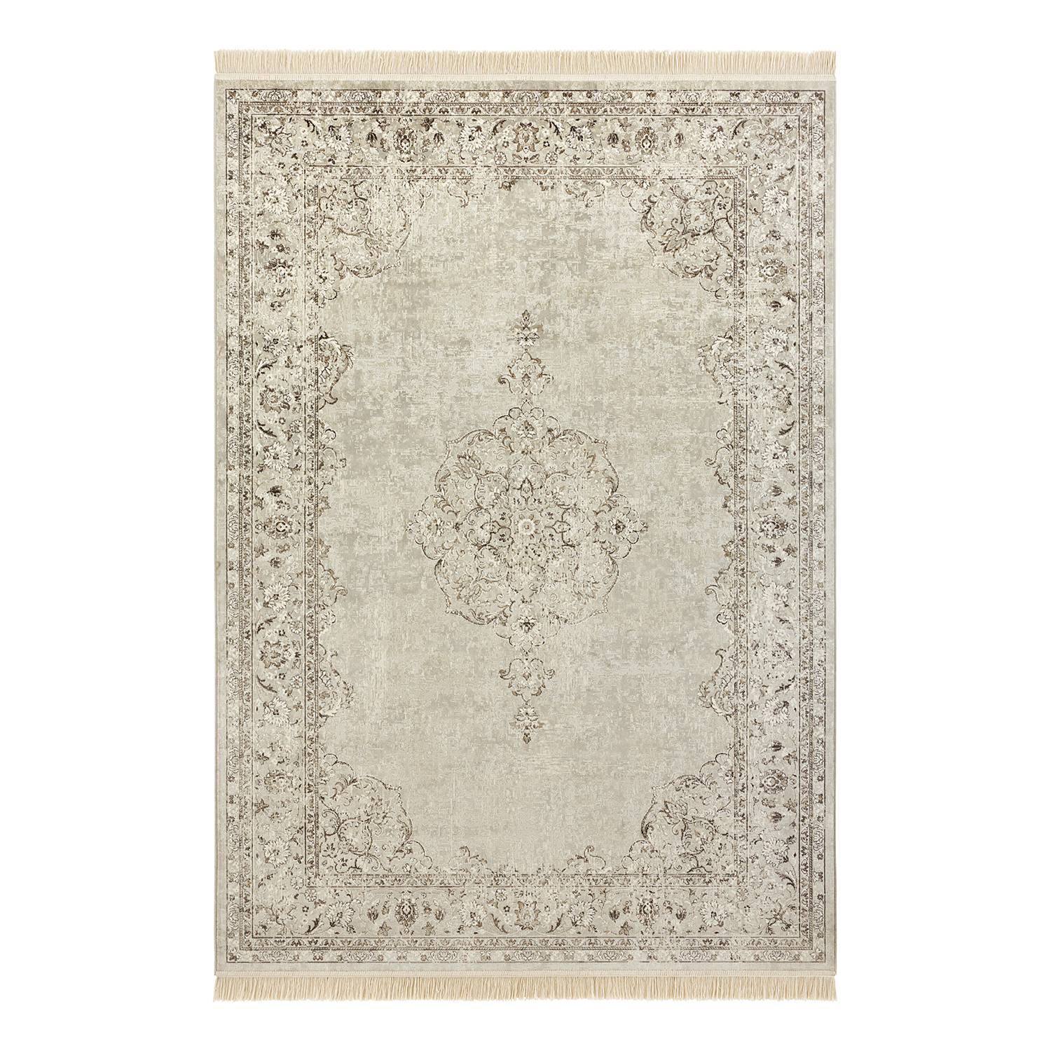Oriental Teppich Baumwolle Creme 95 x 140 cm