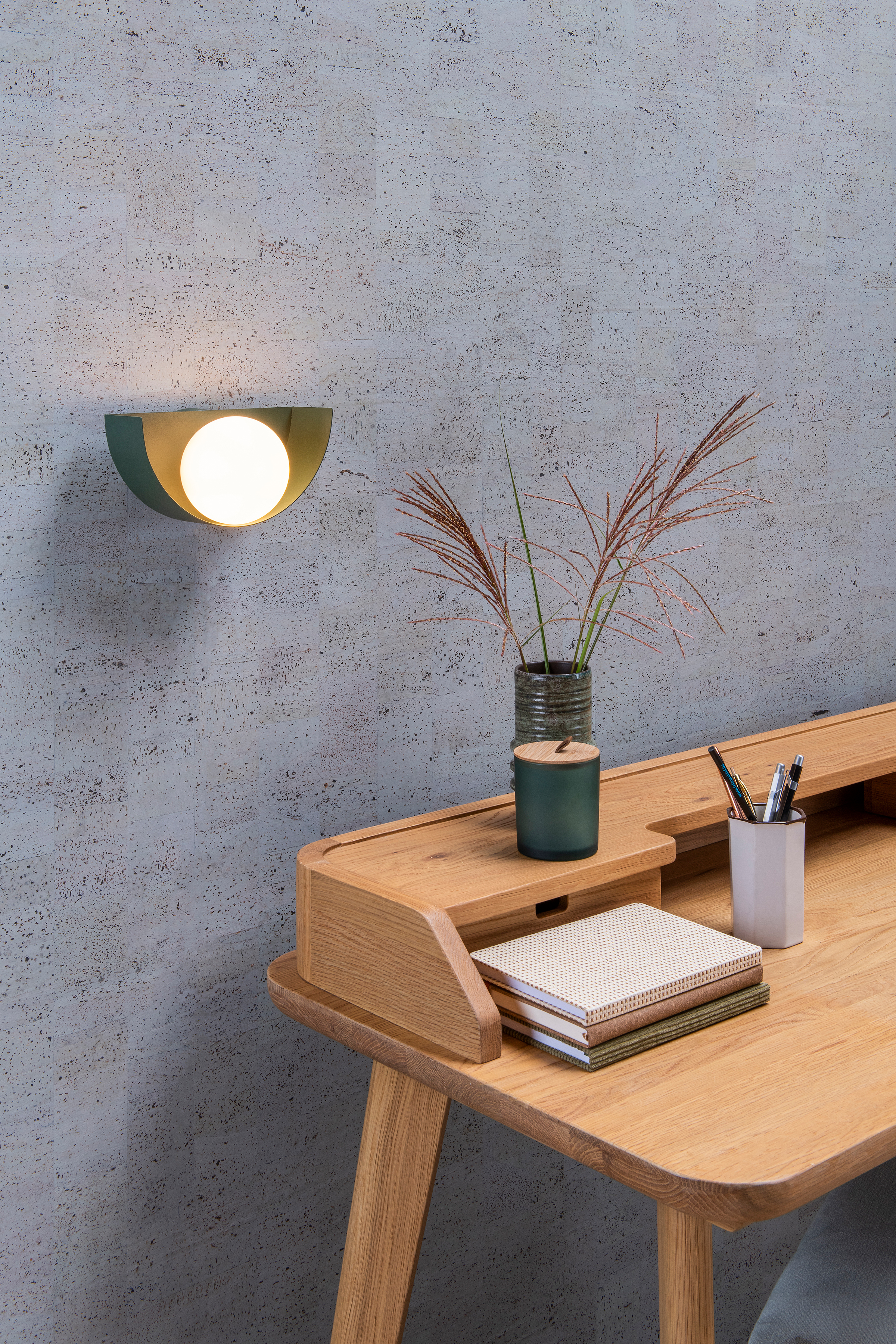 Benni Wall Lamp Steel Green