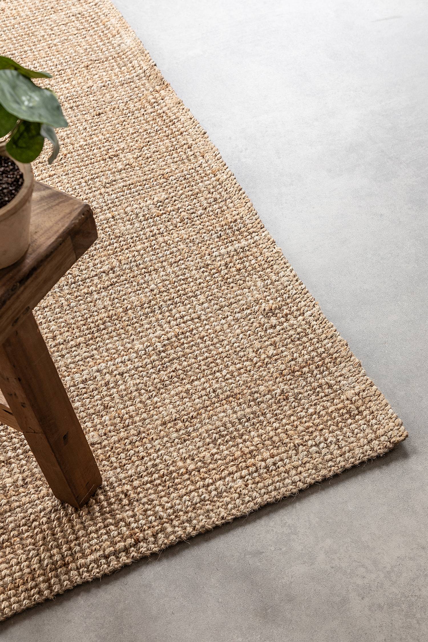 Jute rug Jaipur Gold 80x150cm