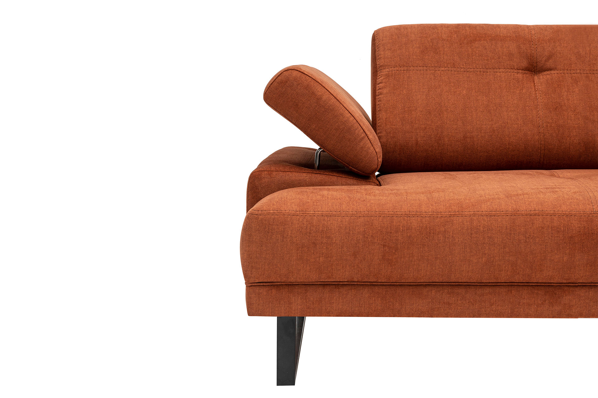 Modernes Sofa Récamiere Rechts Groß Orange