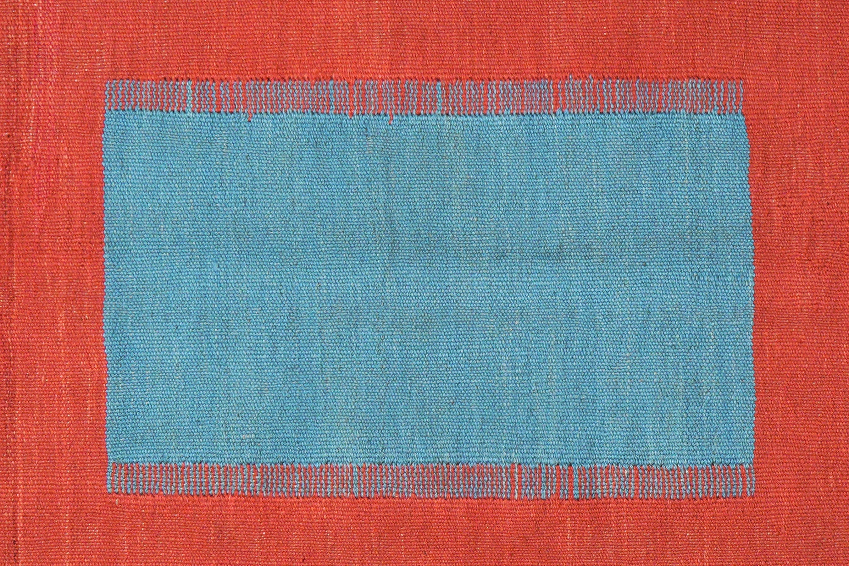 Kilim Gashgai Teppich Blau Orange
