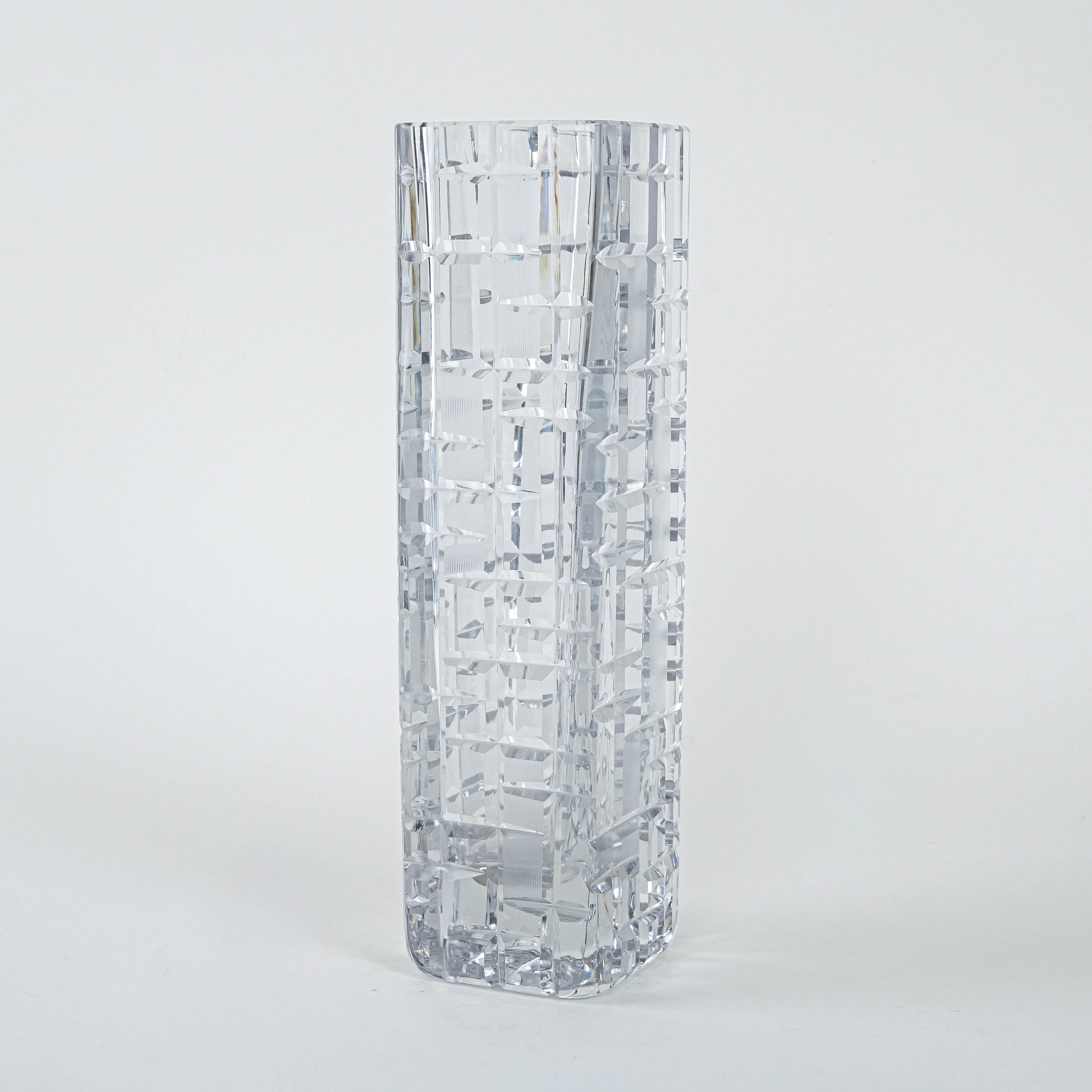 Kristallvase Transparent 1960er Jahre