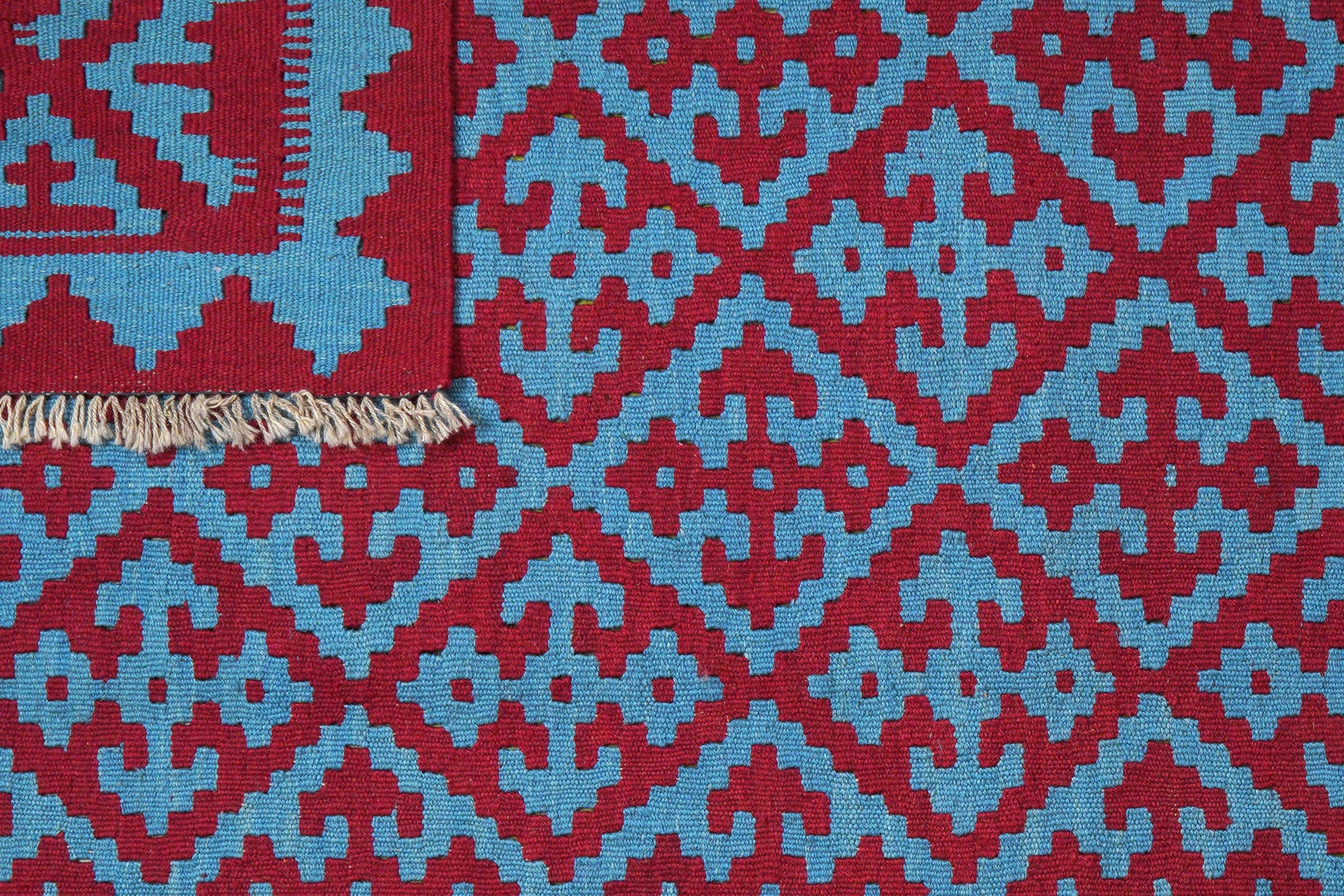 Kilim Gashgai Teppich Blau