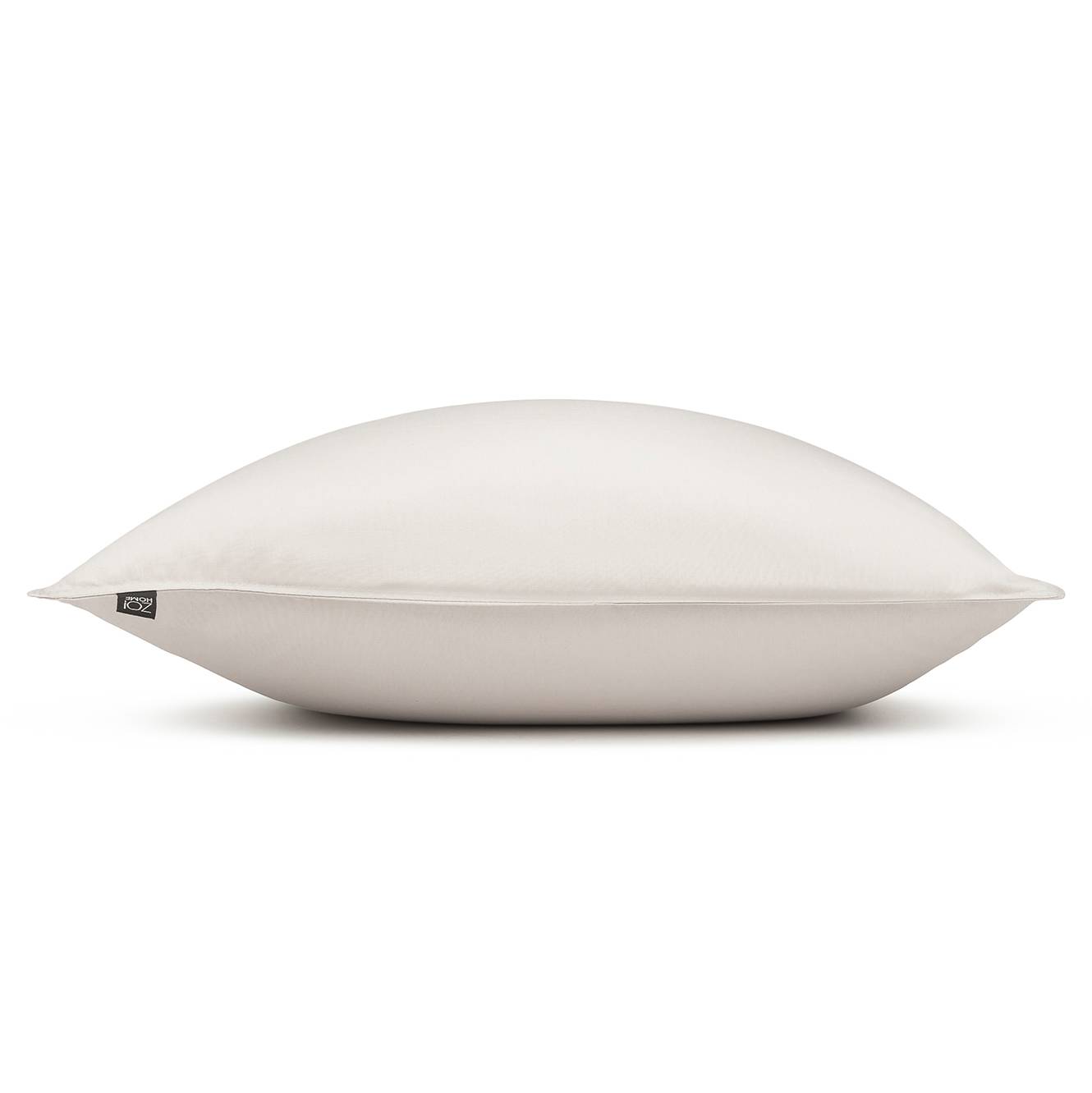 2x Satinado II Kissenbezug Baumwolle Satin Hellbeige 50 x 50 cm