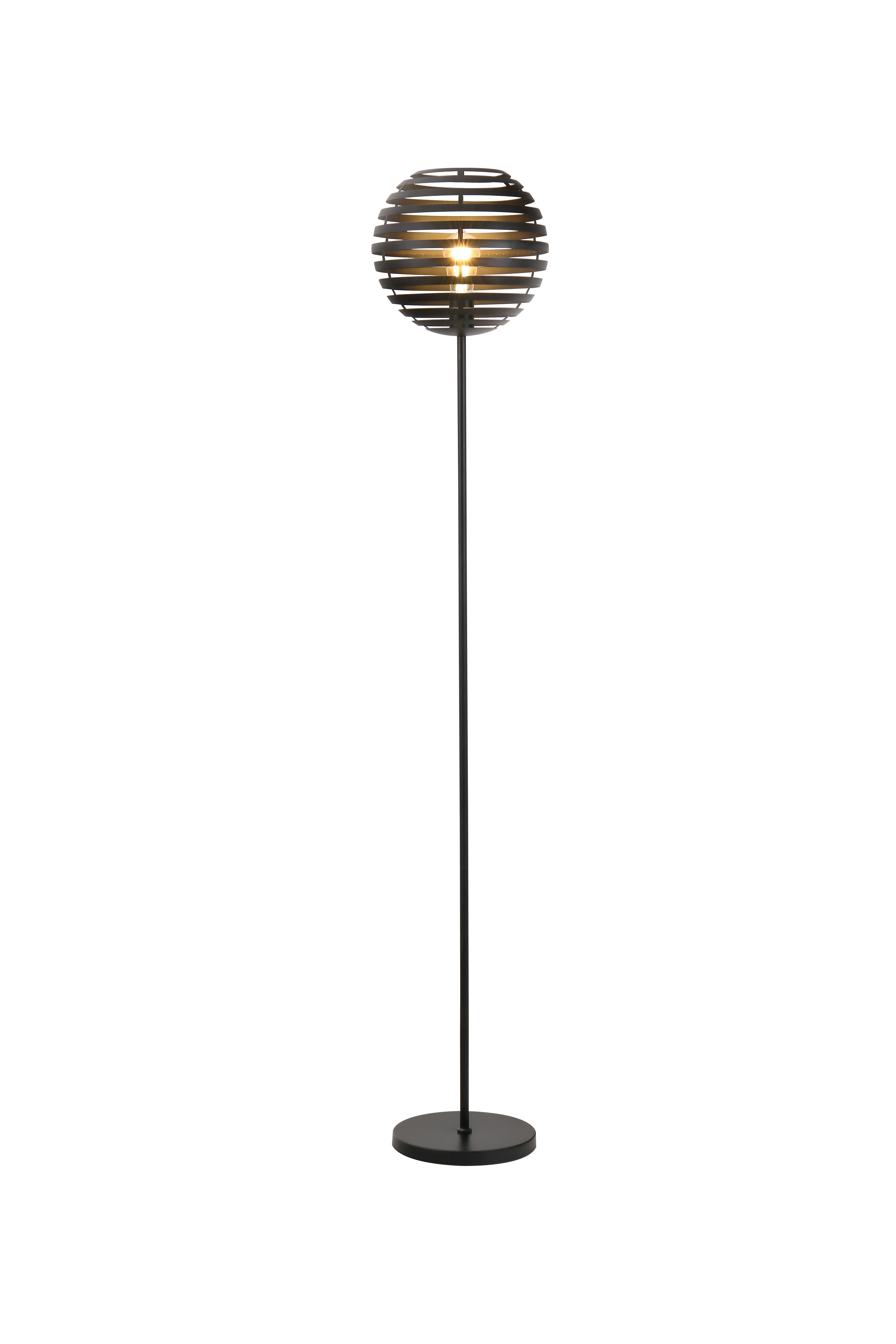 Stehlampe Metall Schwarz