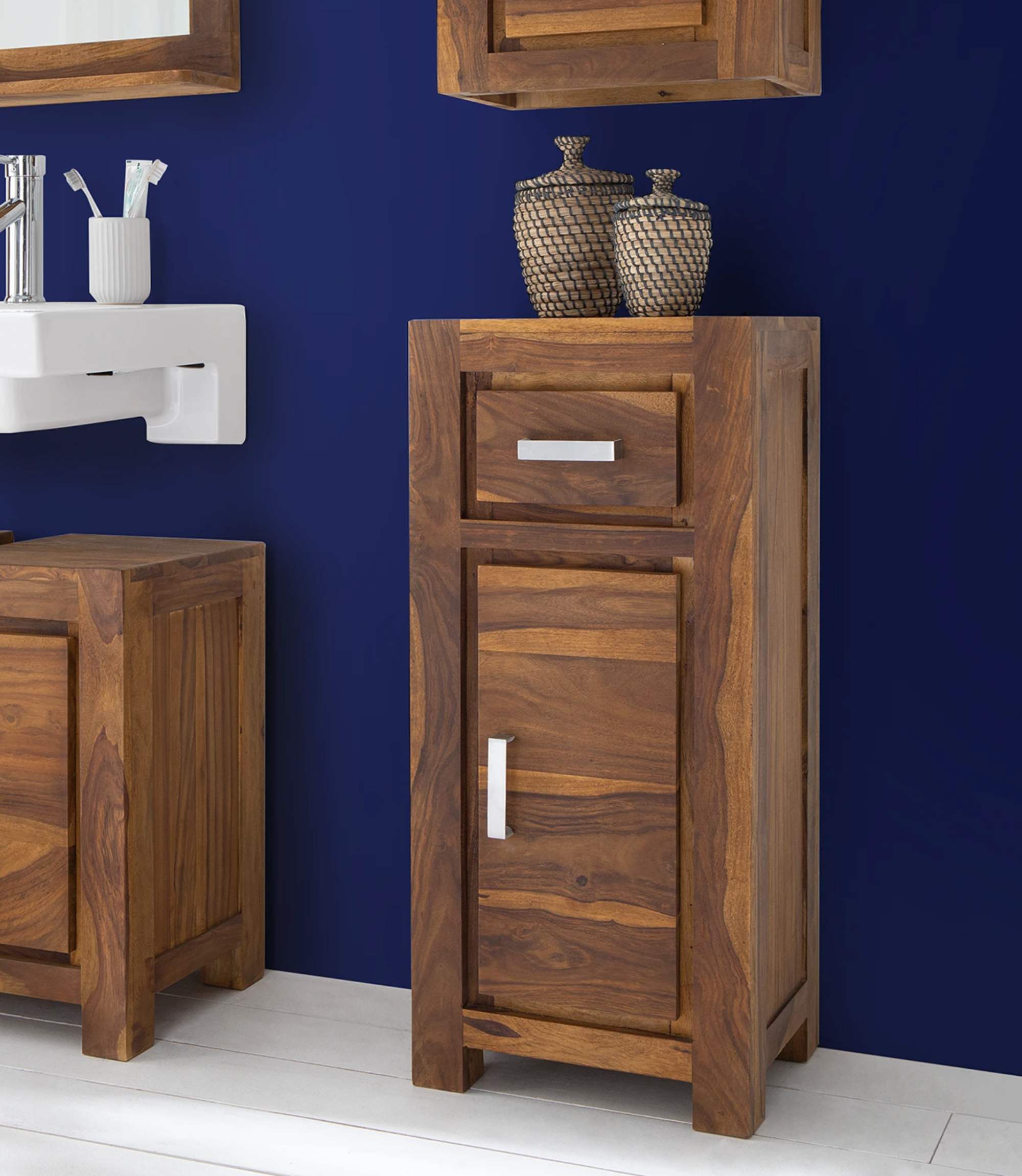 Badschrank Sheesham Massivholz