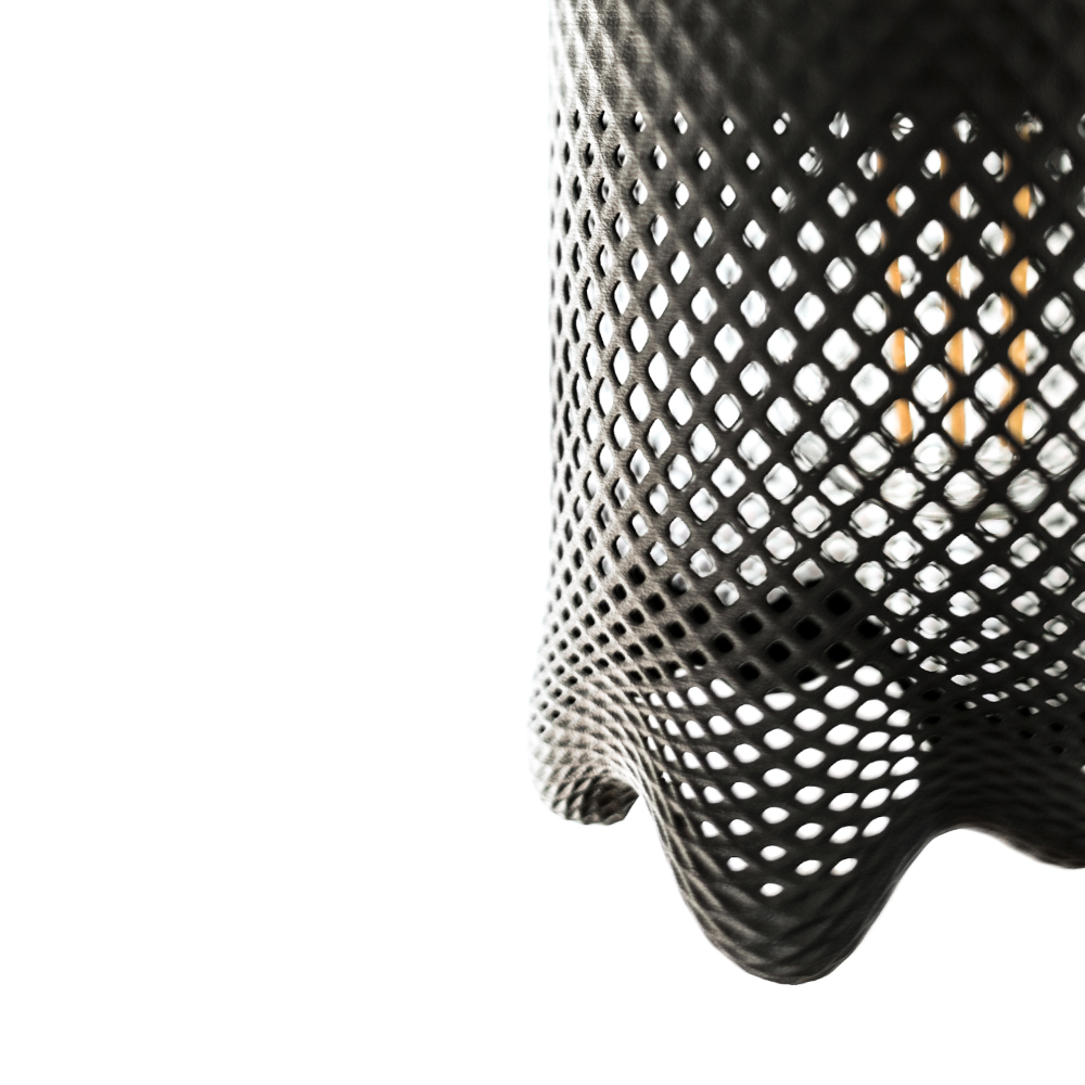 Klecks Bright Pendelleuchte 3D Druck Schwarz Ø 13cm