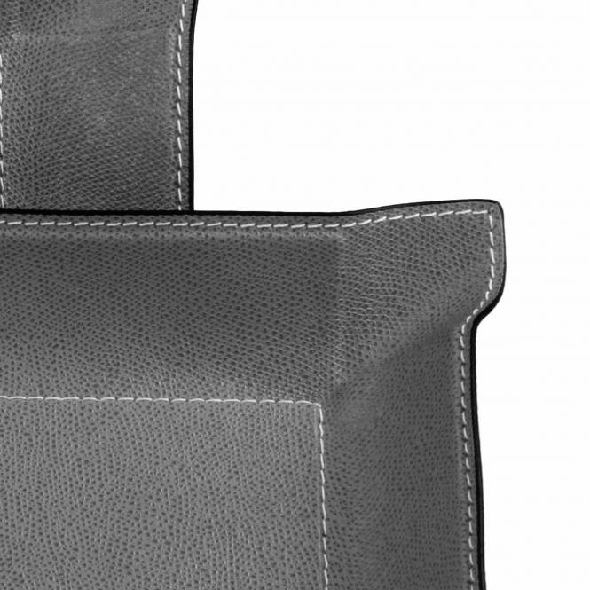 Jack Ablage Leder Medium Grau