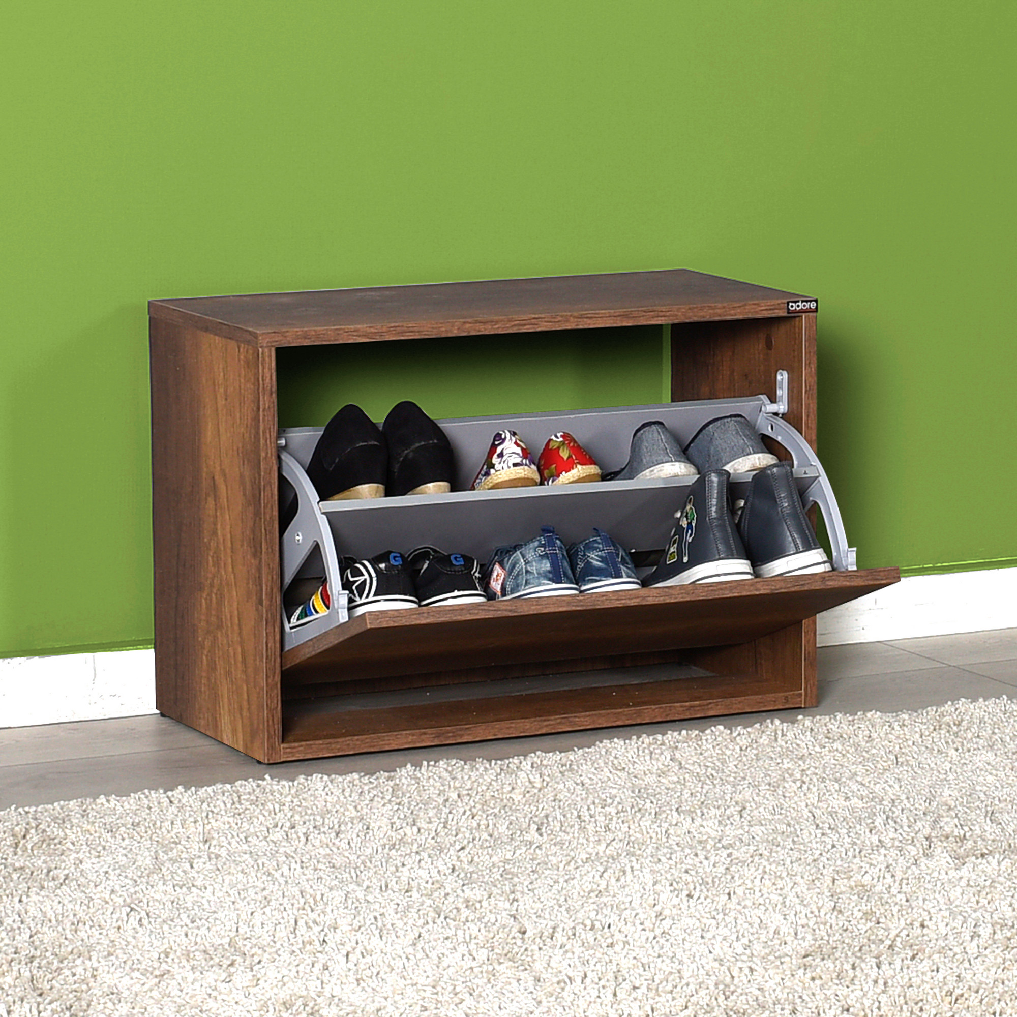 Oslo Shoe Cabinet Wood Veneer